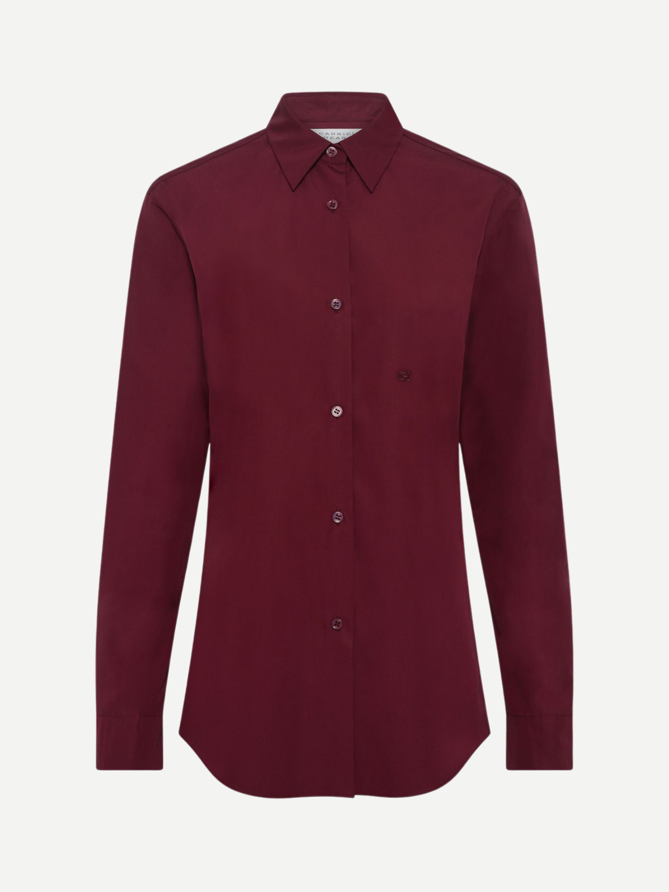 Gabriela Hearst-Reyes Shirt - Bordeaux-Tops-Boboli-Vancouver-Canada