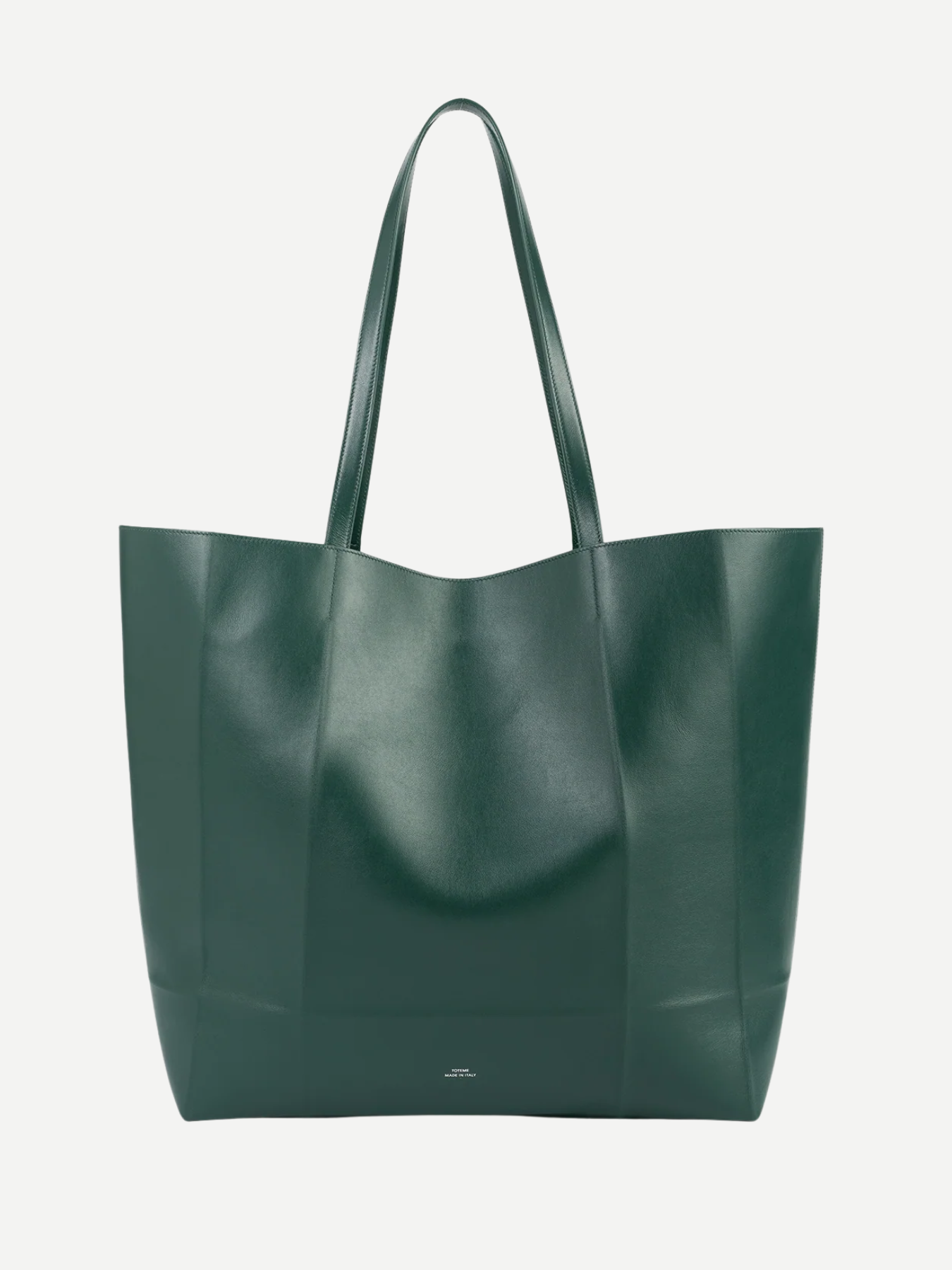 Toteme-Roam Leather Tote - Dark Green-Bags-Boboli-Vancouver-Canada