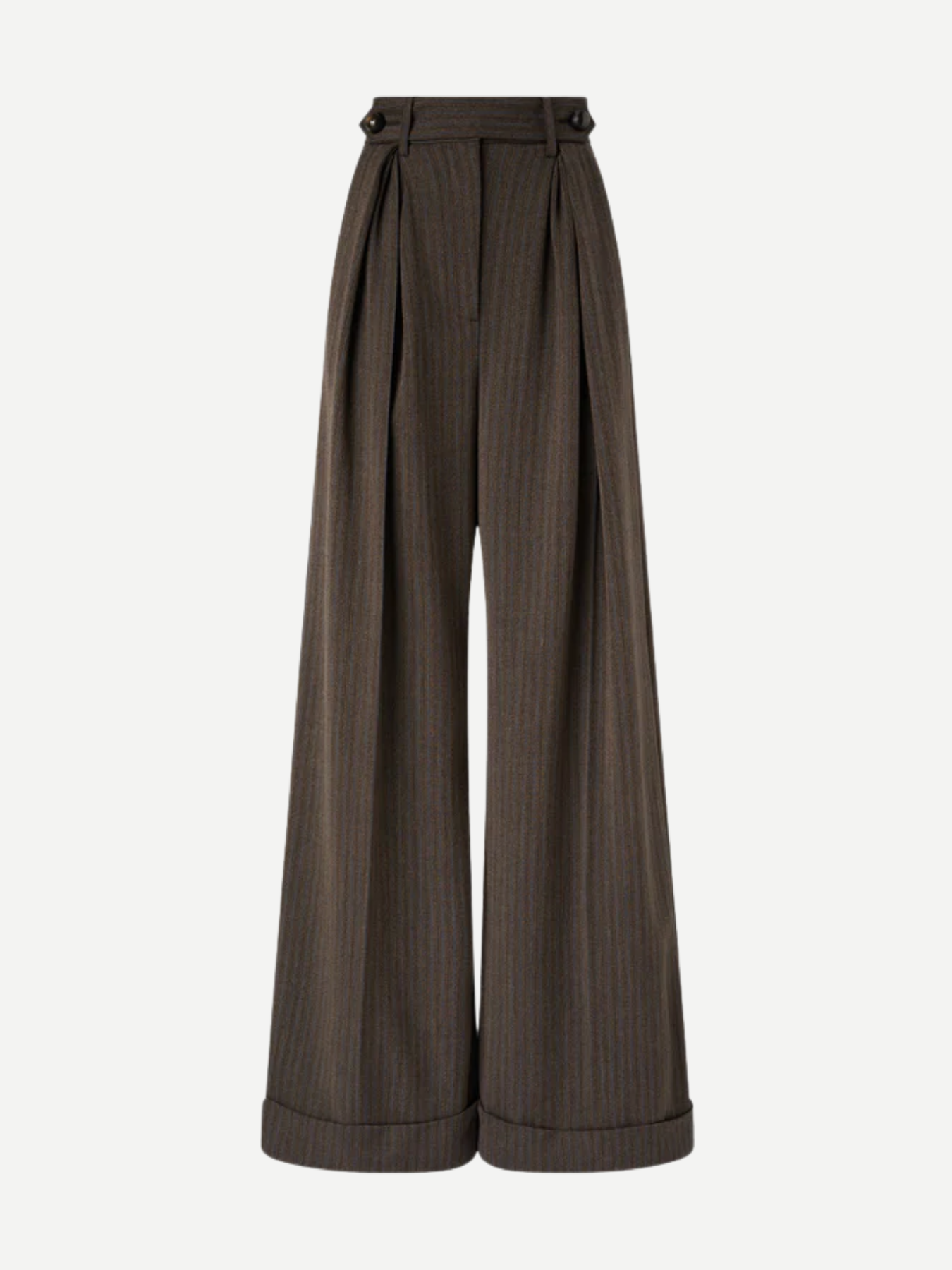 Antonio Marras-Palazzo Pants in Balcanic Wool - Brown/Blue-Pants-Boboli-Vancouver-Canada
