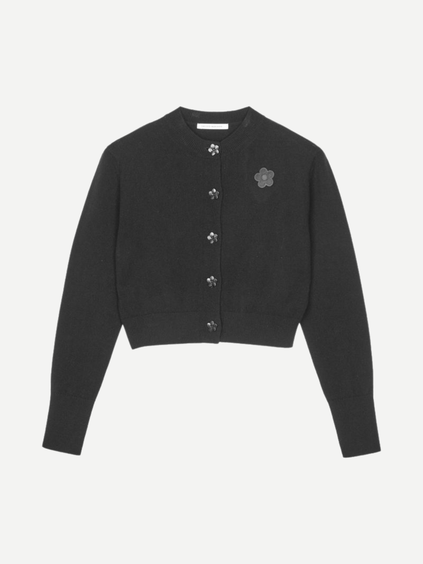 Cecilie Bahnsen-Dua Cardigan - Black-Cardigans-Boboli-Vancouver-Canada