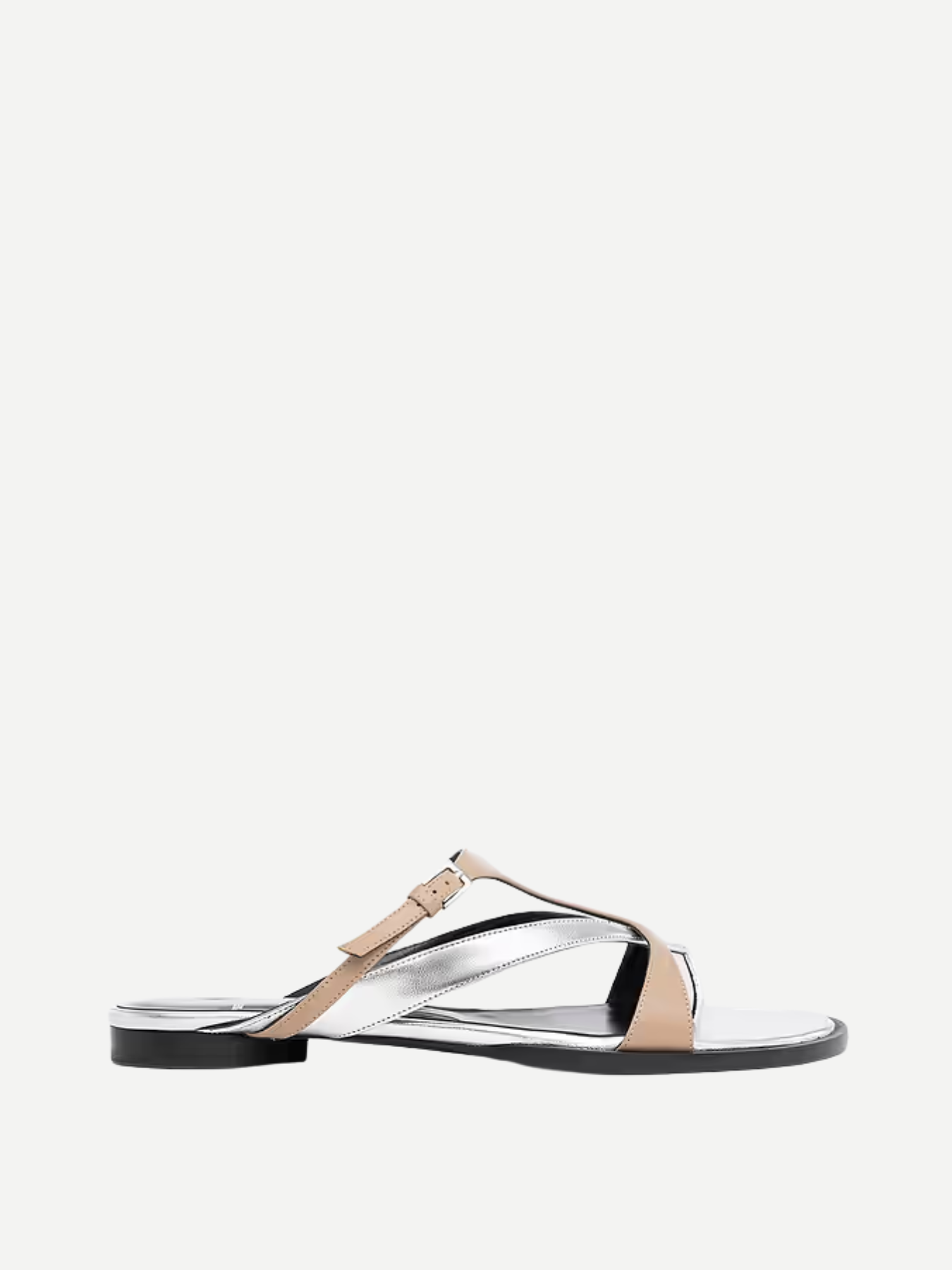Pierre Hardy-Brasilia Mule - Silver/Taupe-Shoes-Boboli-Vancouver-Canada