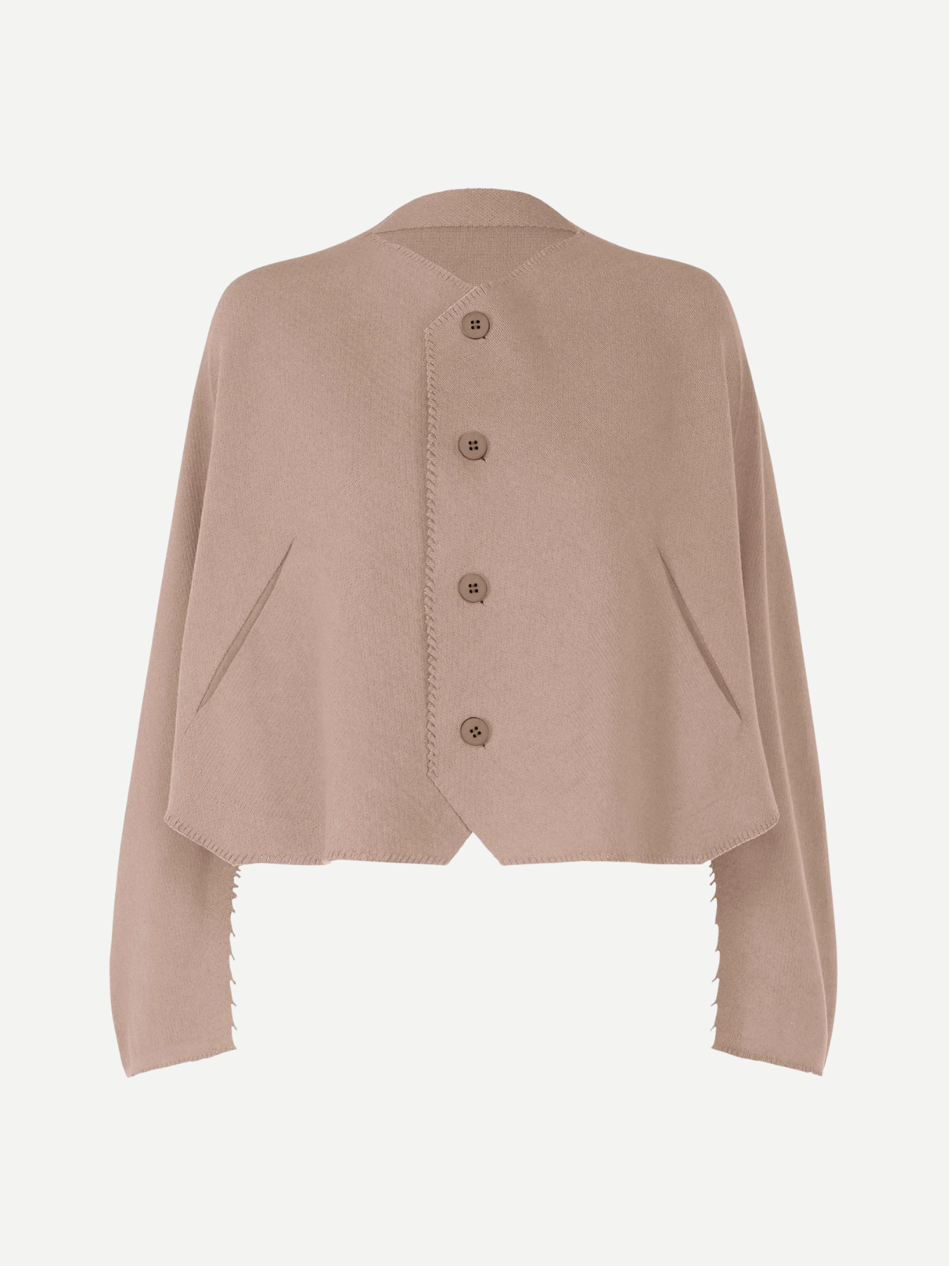 Issey Miyake-Campagne Cardigan - Grey-Cardigans-Boboli-Vancouver-Canada