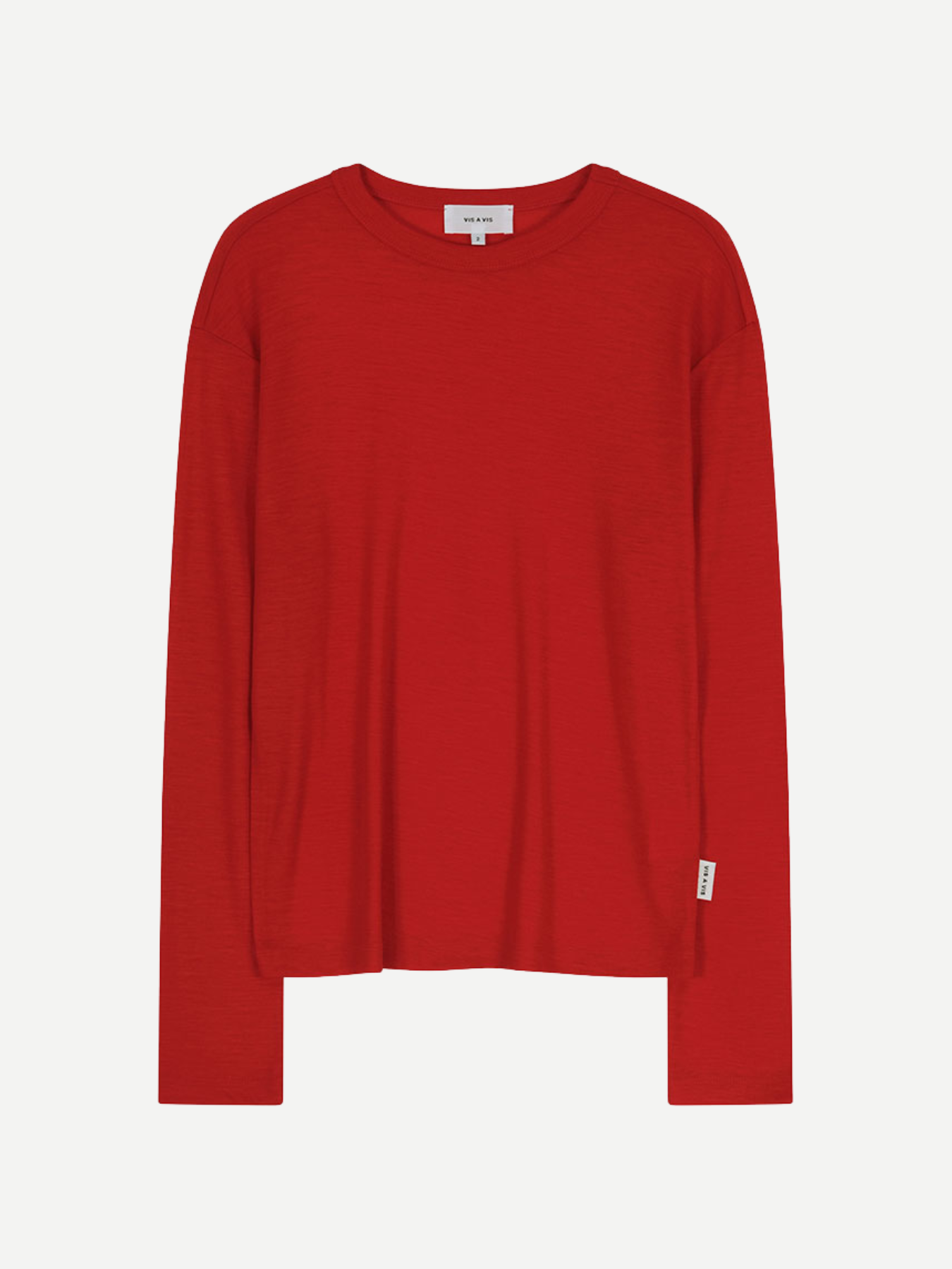 Vis A Vis-Super 120's L.S. Top - Red-Tops-Boboli-Vancouver-Canada