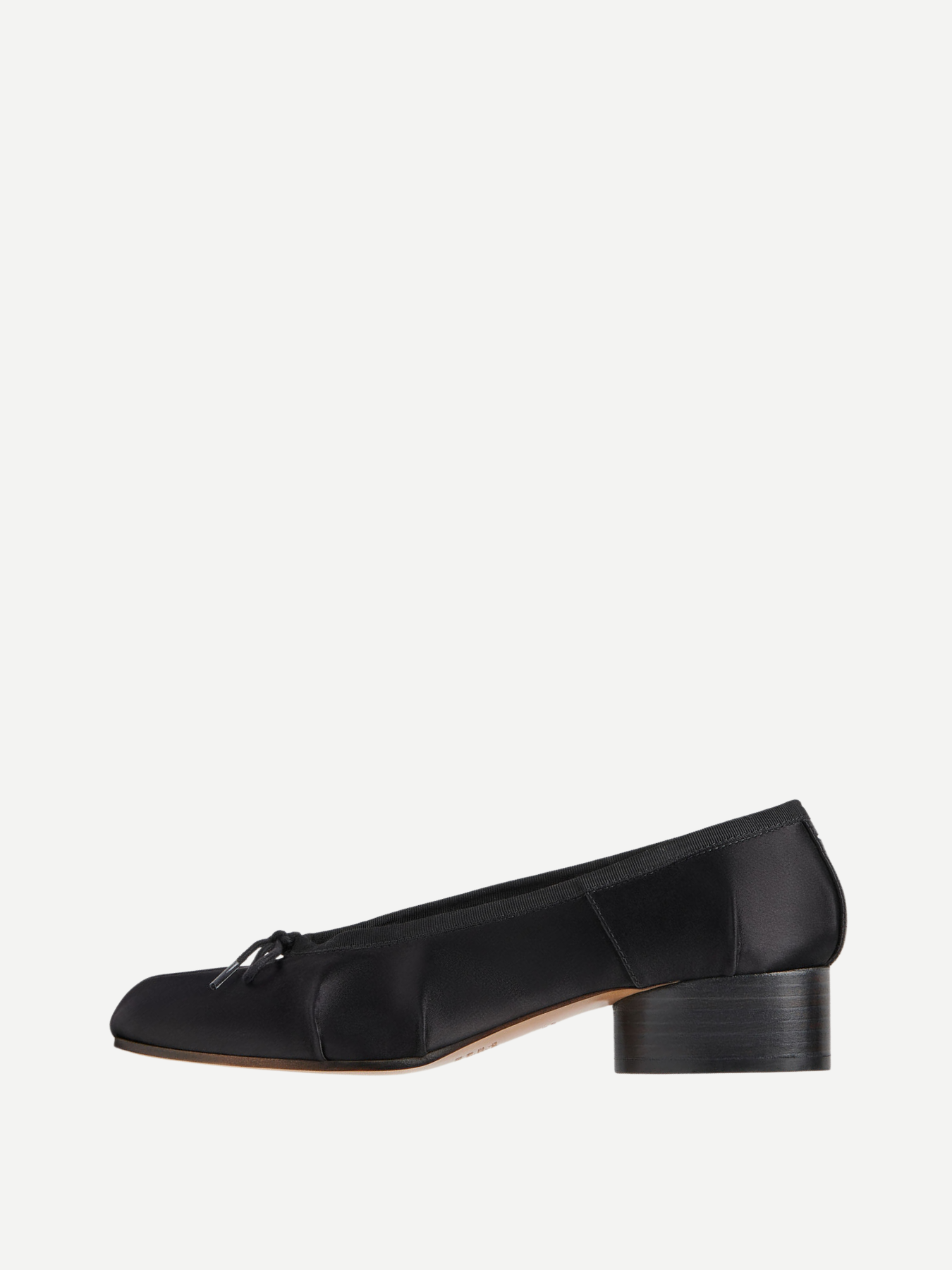Maison Margiela-Tabi Satin Ballerina - Black-Shoes-Boboli-Vancouver-Canada