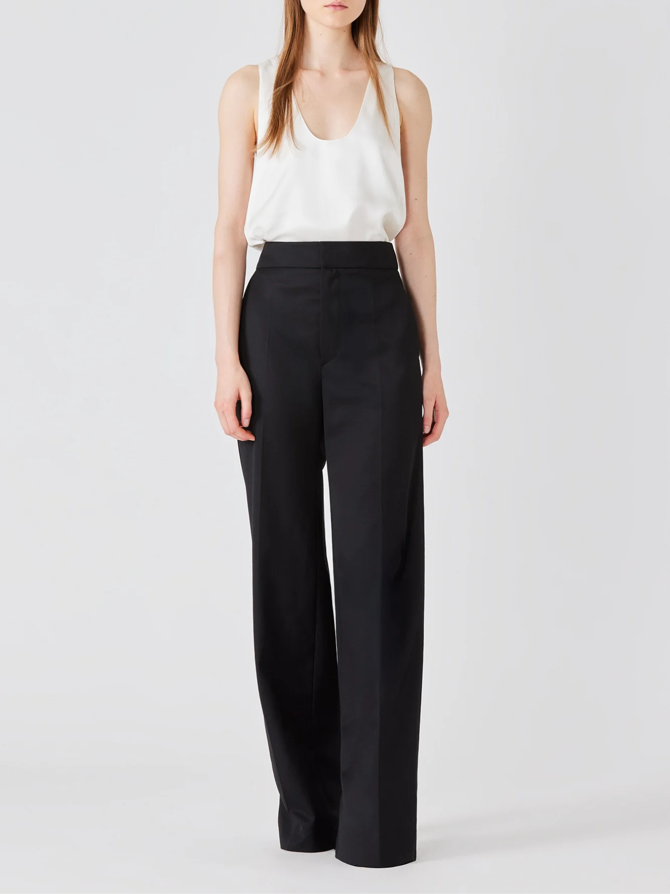 Sa Su Phi-Tuxedo Trousers - Black-Pants-Boboli-Vancouver-Canada