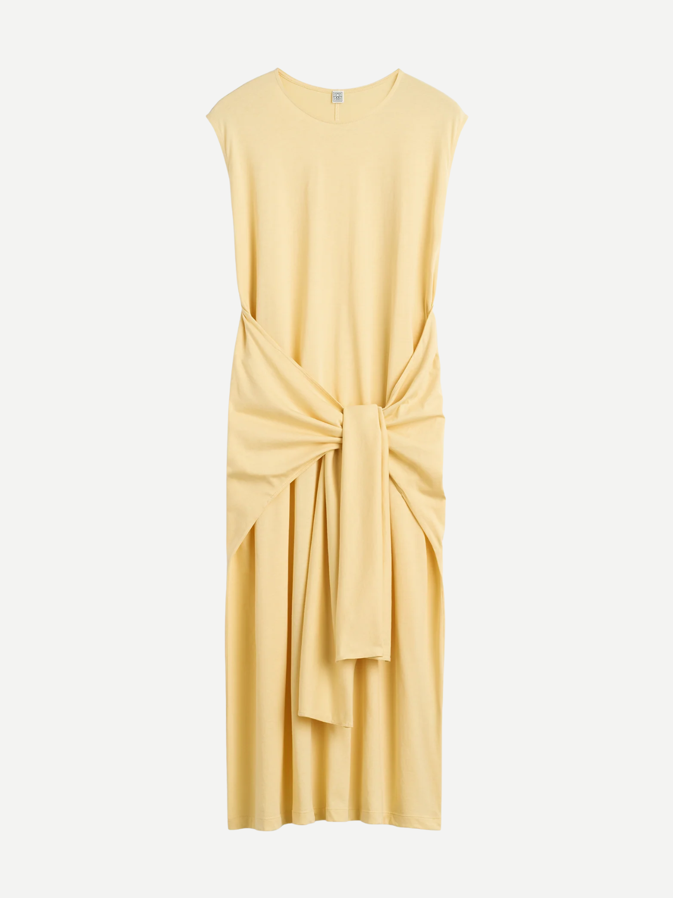 Toteme-Tie-Waist Jersey Dress - Buttercup-Dresses-Boboli-Vancouver-Canada