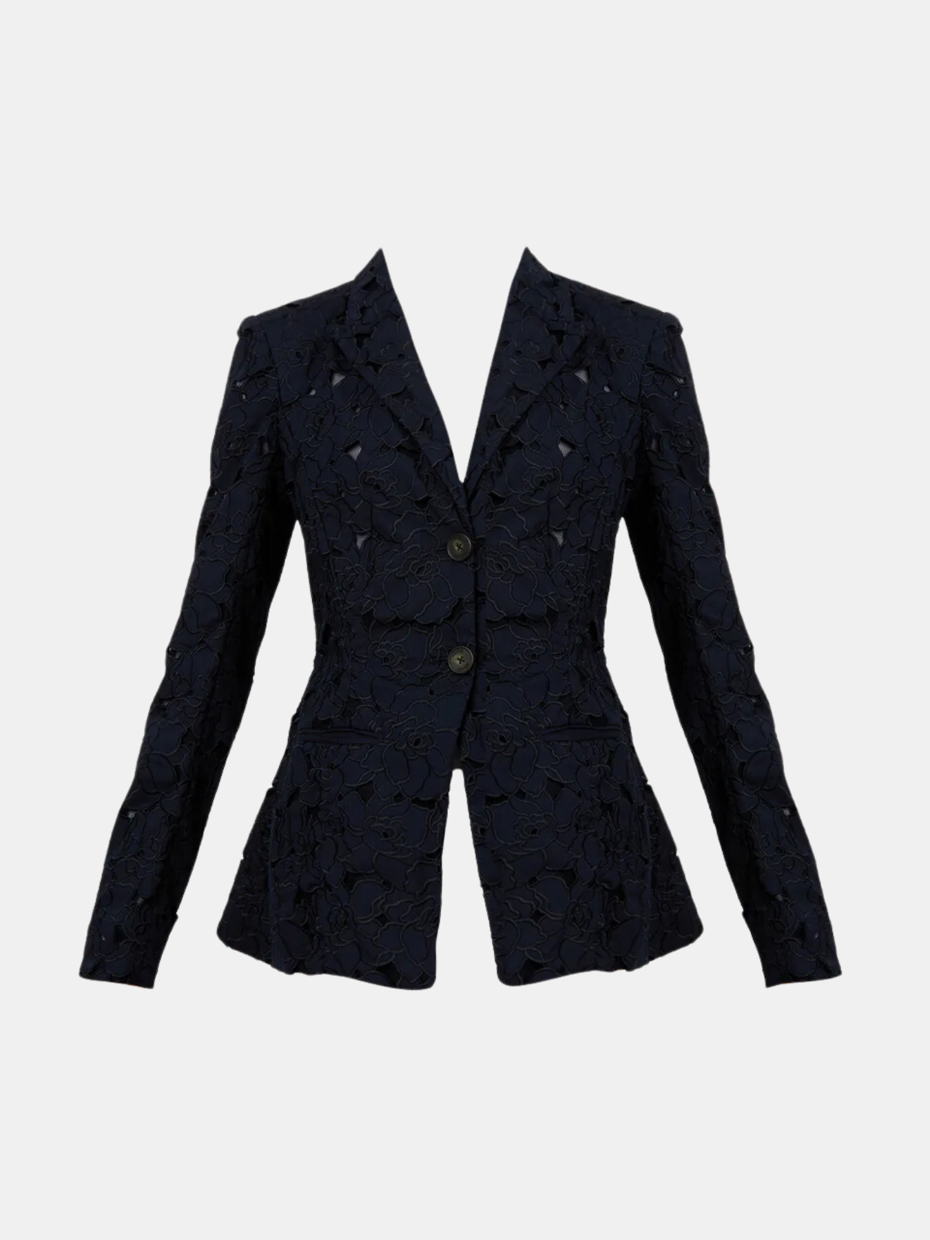 Erdem-Single Breasted Blazer - Navy-Blazers-UK 08-Boboli-Vancouver-Canada