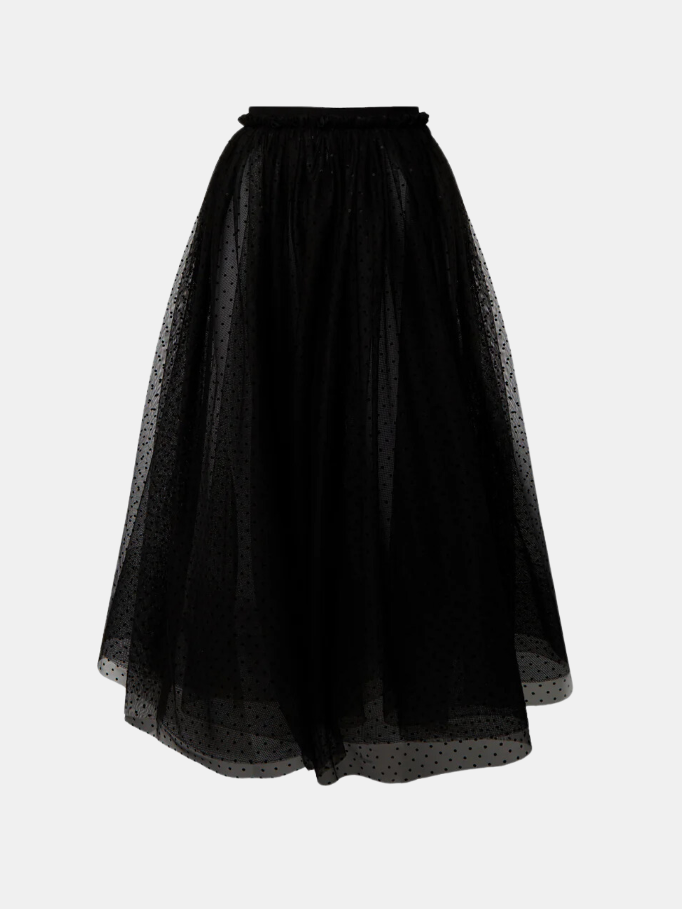 Erdem-Full Midi Skirt - Black-Skirts-UK 08-Boboli-Vancouver-Canada