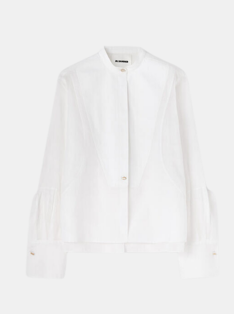 Jil Sander-Cotton Shirt - Optic White-Shirts-EU 40-Boboli-Vancouver-Canada