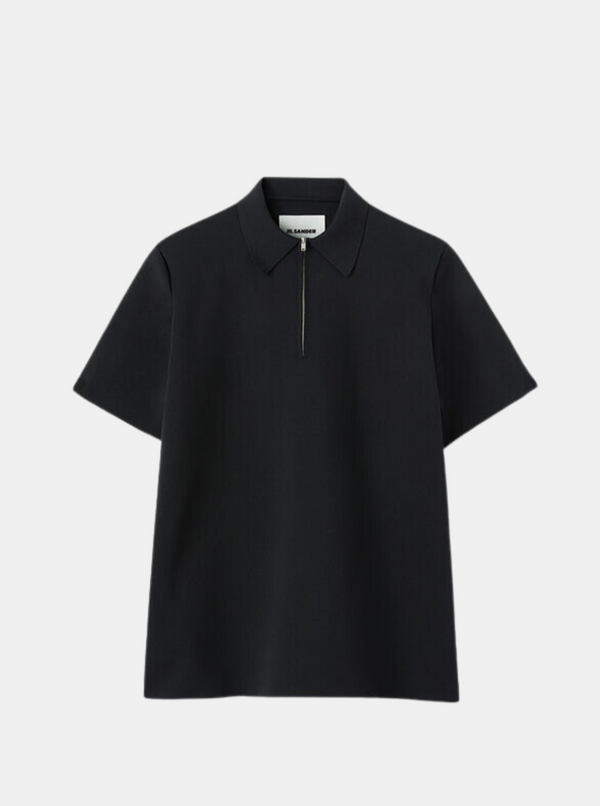 Jil Sander-Polo Shirt - Black-Shirts-EU 38-Boboli-Vancouver-Canada