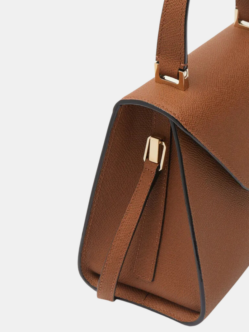 Valextra-Iside Top Handle Mini Bag - Chocolate-Bags-One Size-Boboli-Vancouver-Canada