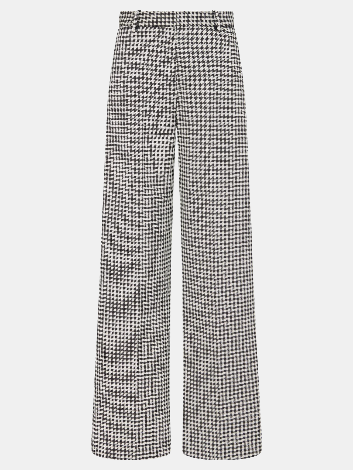 Rosetta Getty-Straight Gingham Trouser - Black/Ivory-Pants-US 04-Boboli-Vancouver-Canada