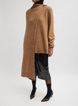 Tibi-Camel Hair Knit Crewneck Pullover - Camel-Sweaters-Boboli-Vancouver-Canada