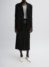 Tibi-Wren Crepe Knit Fitted Blazer - Black-Blazers-Boboli-Vancouver-Canada