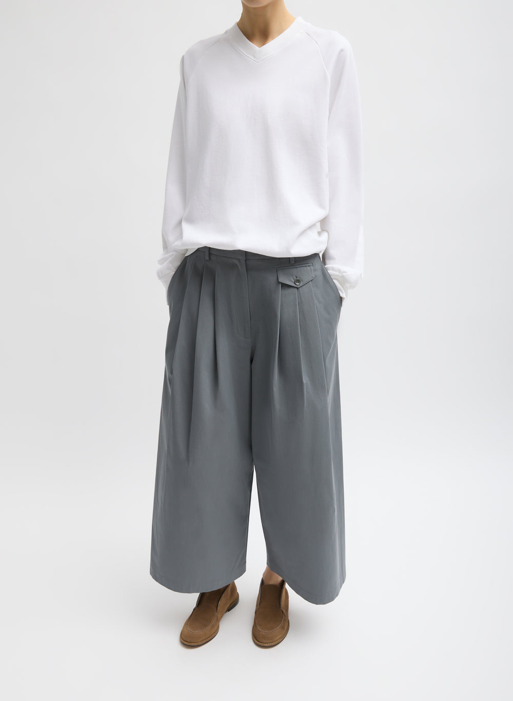 Tibi-Perfect T Vintage Sweatshirt - White-Sweaters-Boboli-Vancouver-Canada