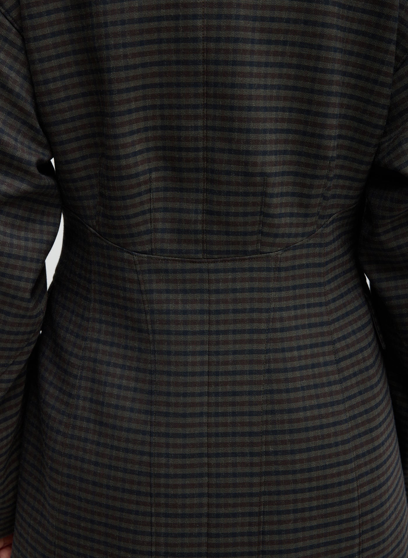 Tibi-Cedric Suiting Sculpted Blazer - Grey Multi-Blazers-Boboli-Vancouver-Canada