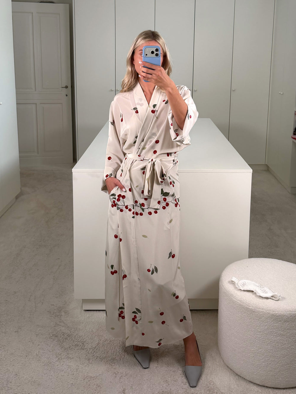 Bernadette-Peignoir-Cherries Cream-Dresses-Boboli-Vancouver-Canada