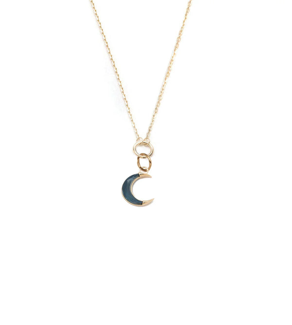 FD Jewellery-Crescent-Karma: Fine Layer Necklace London Blue Topaz-FD Jewellery-One Size-Boboli-Vancouver-Canada