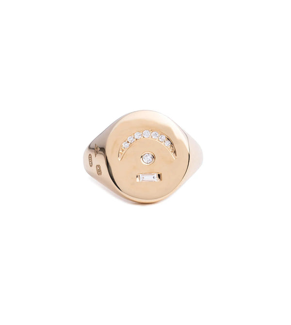 FD Jewellery-Pause-Internal Compass: Signet Ring-FD Jewellery-One Size-Boboli-Vancouver-Canada
