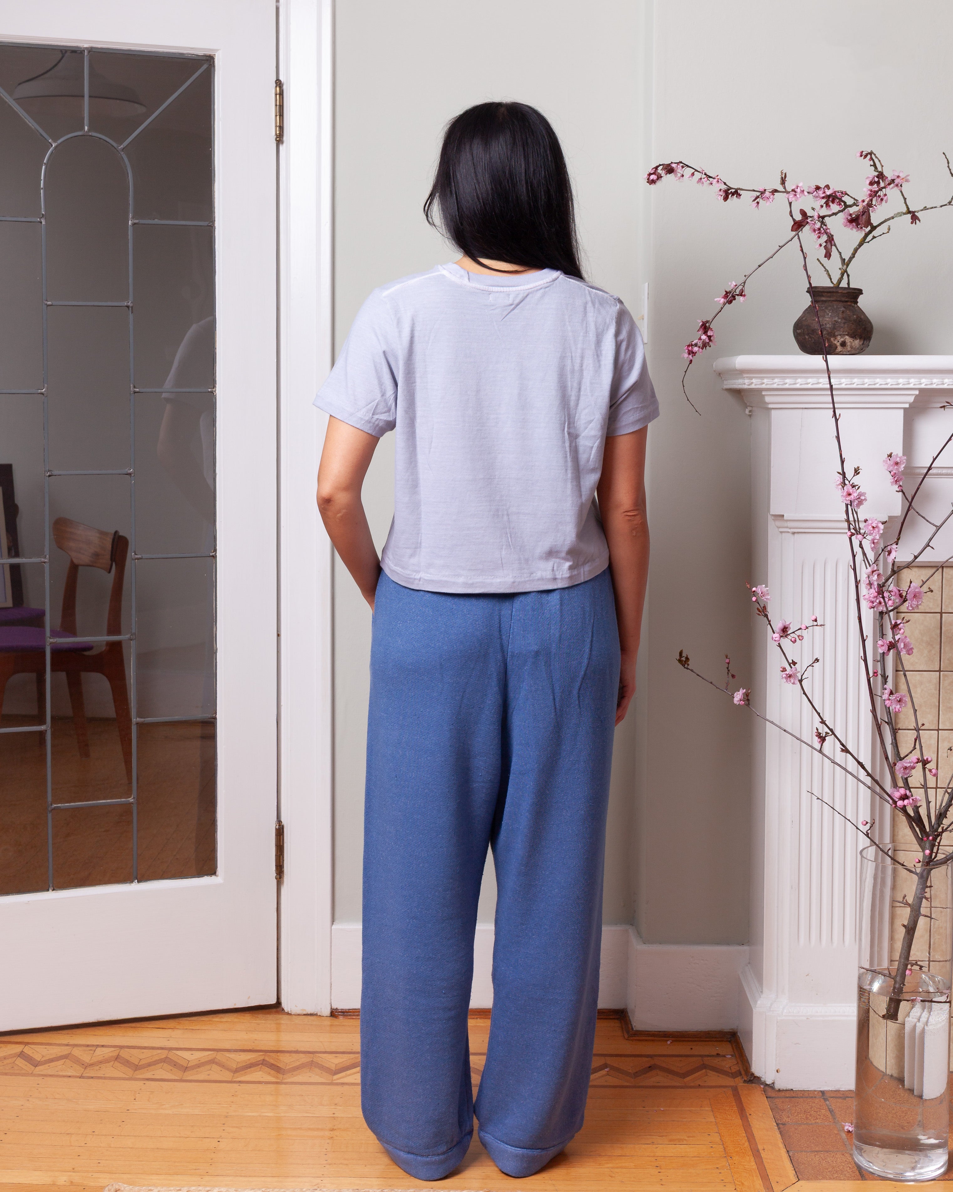 EPL-Modern Pant - Heather Blue-Pants-Boboli-Vancouver-Canada