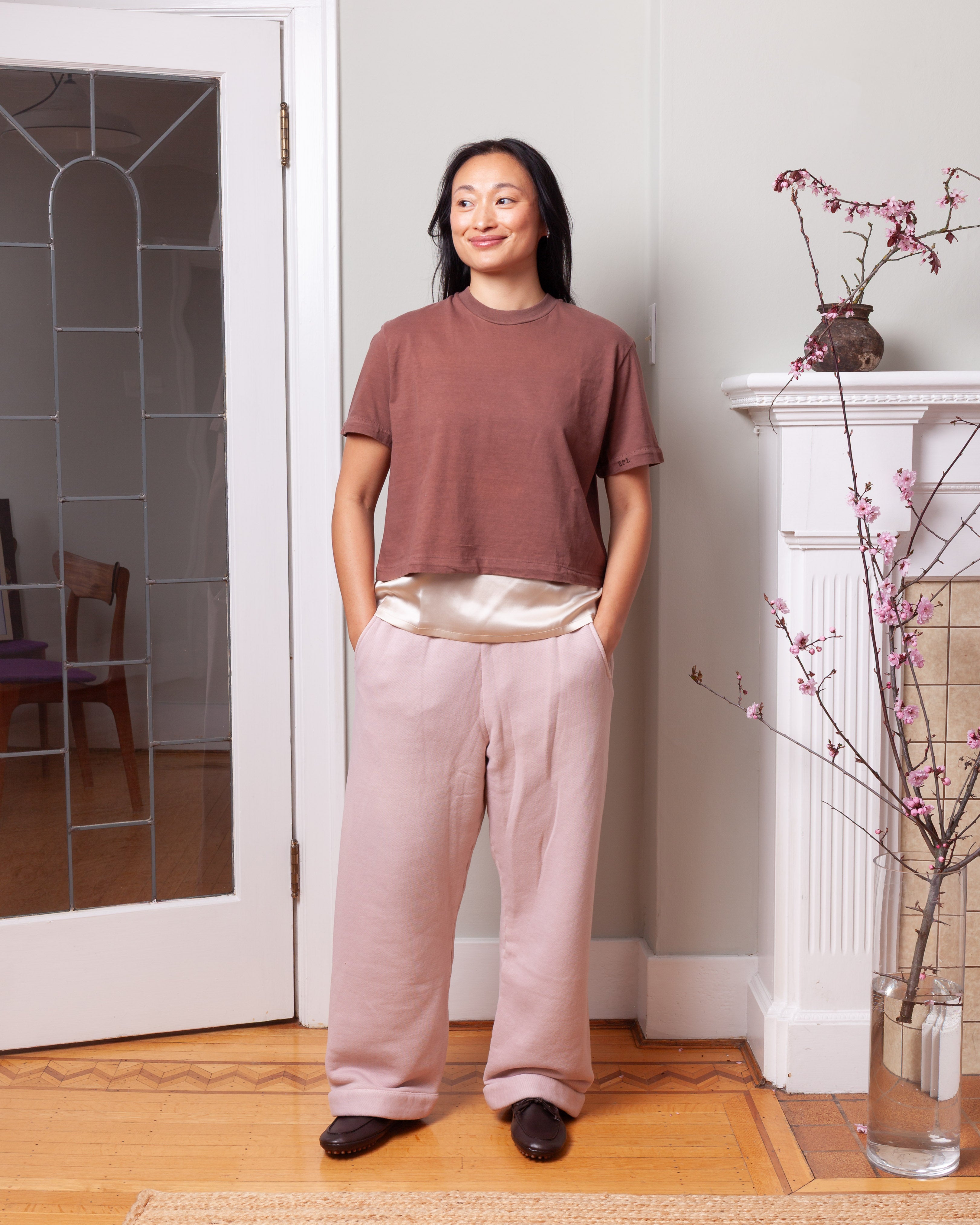 EPL-Modern Pant - Pink Sand-Pants-Boboli-Vancouver-Canada
