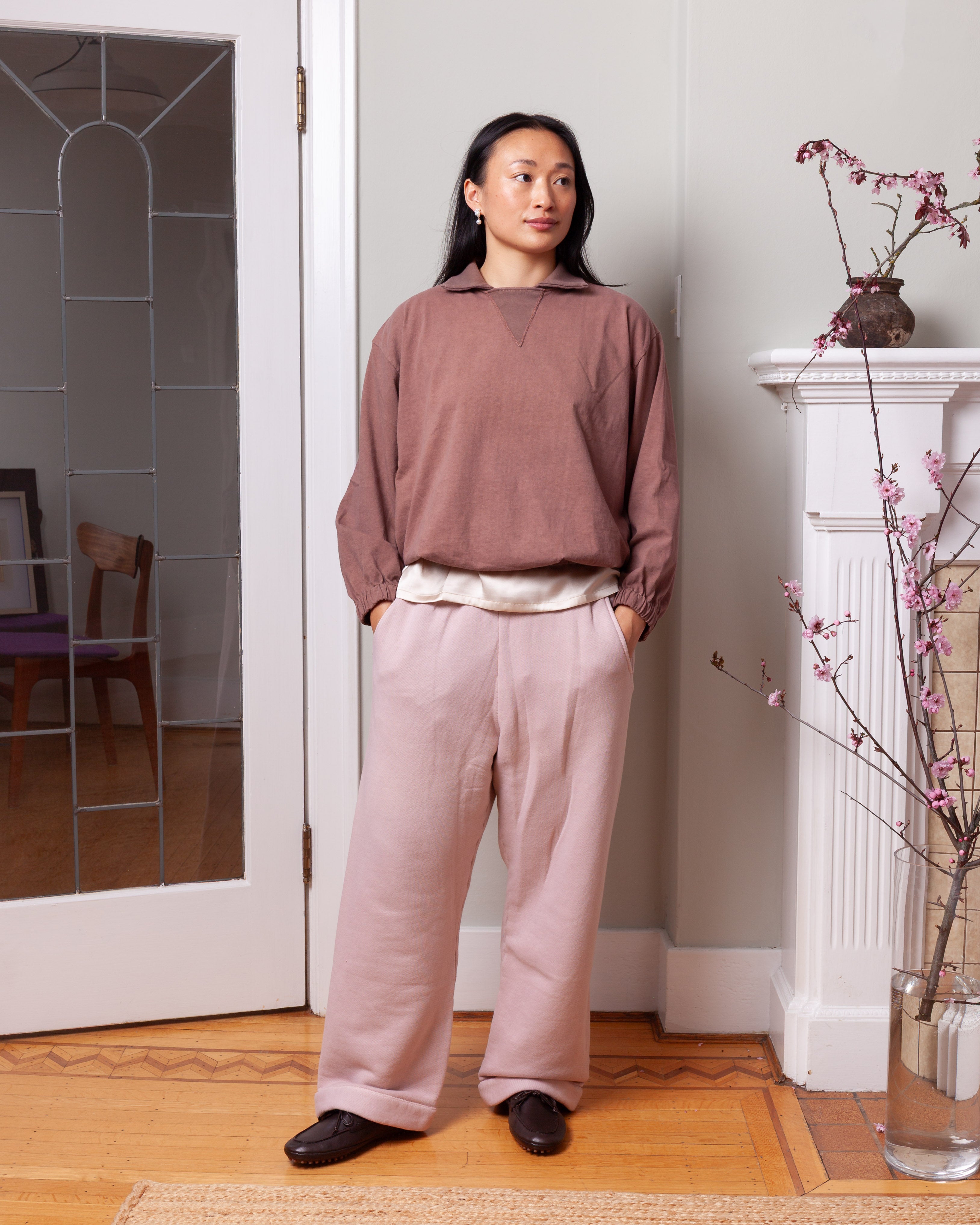 EPL-Modern Pant - Pink Sand-Pants-Boboli-Vancouver-Canada