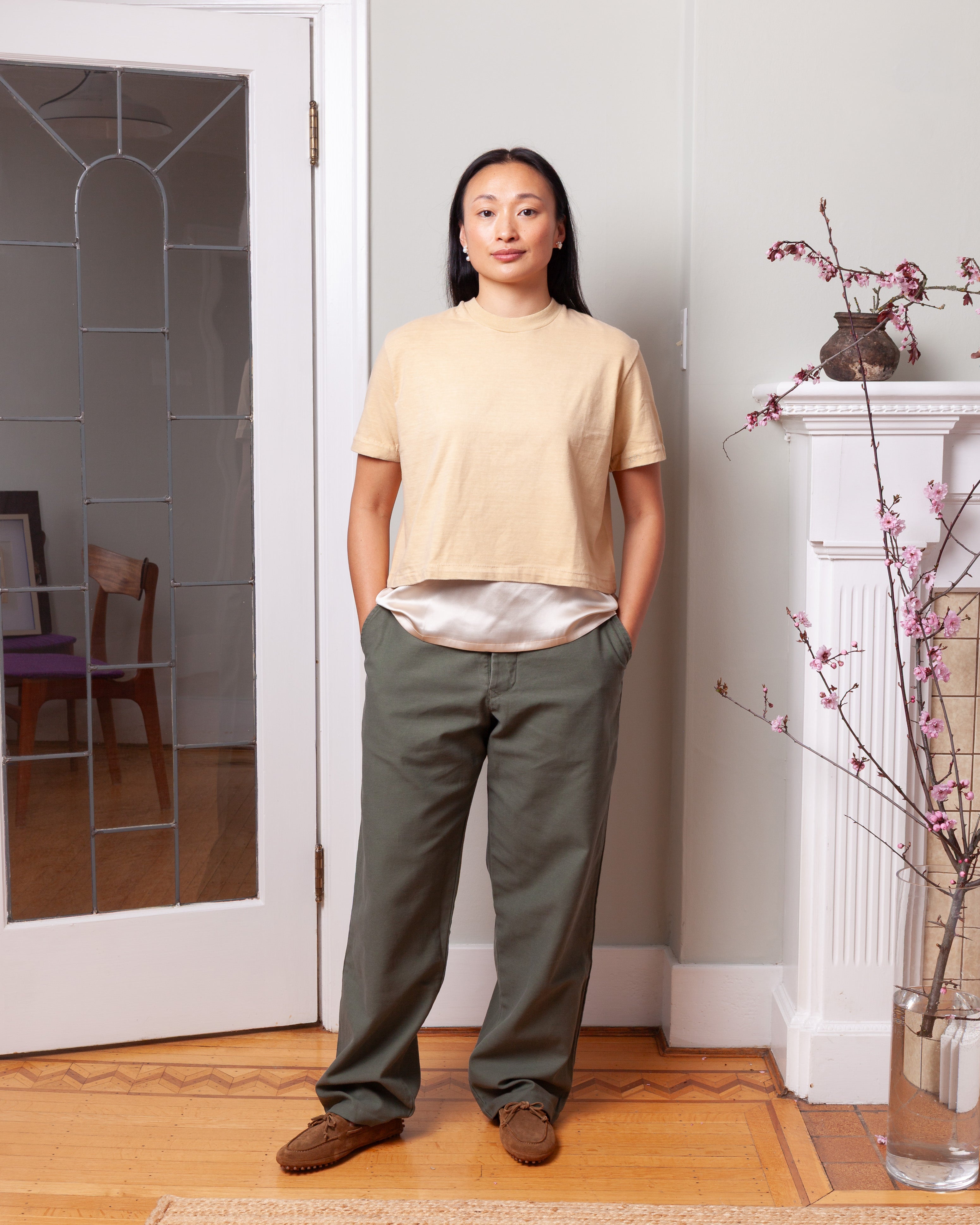 EPL-Chino Pant - Army Green-Pants-Boboli-Vancouver-Canada