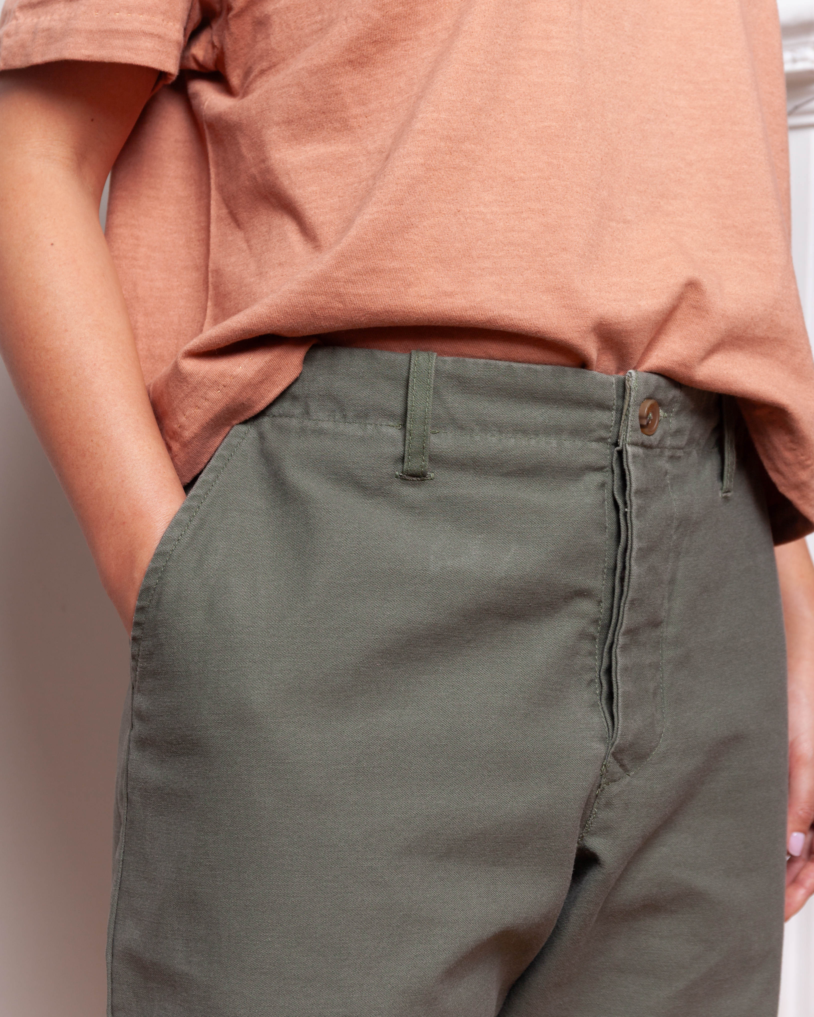 EPL-Chino Pant - Army Green-Pants-Boboli-Vancouver-Canada