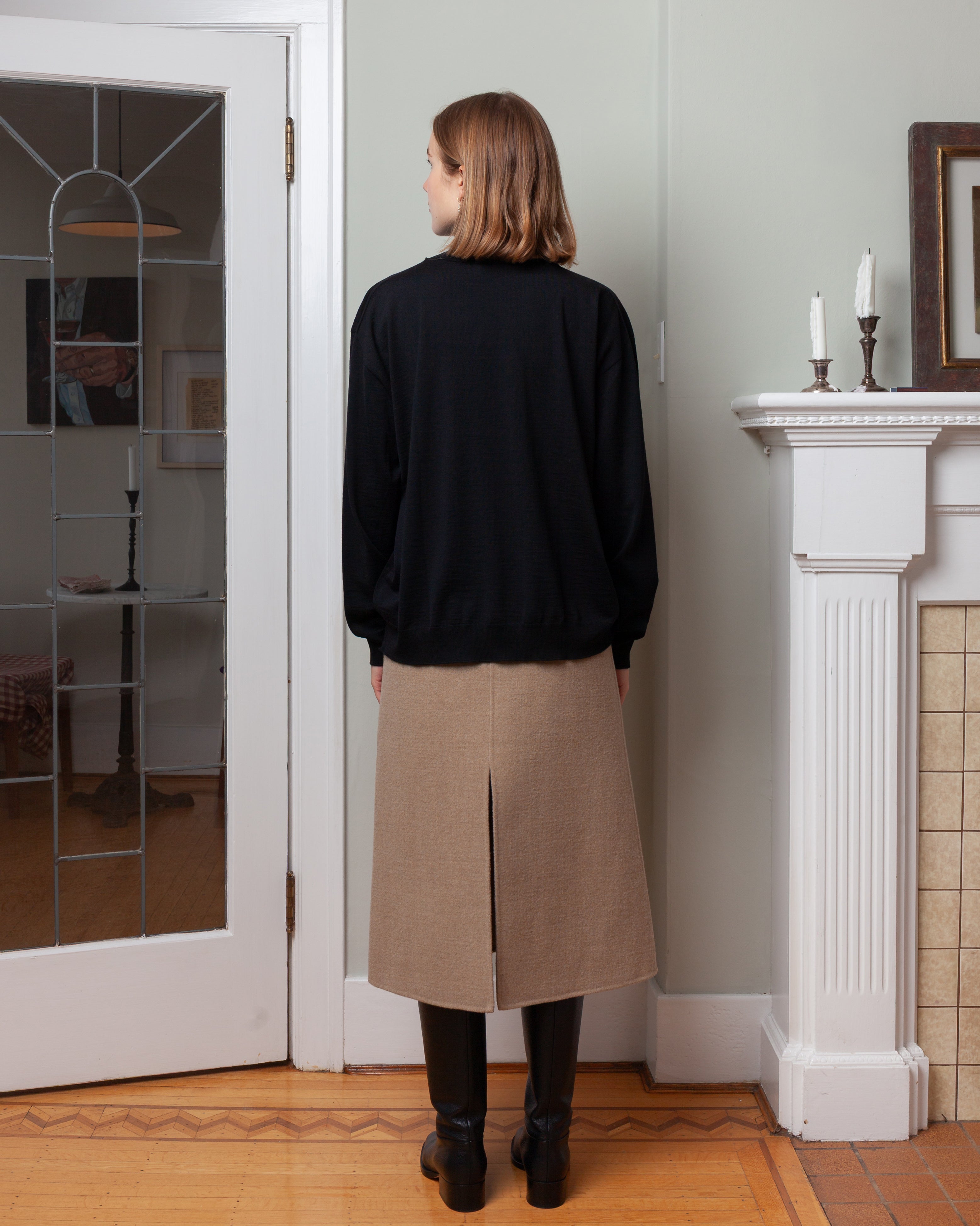 Maffei High Neck Pullover - Black