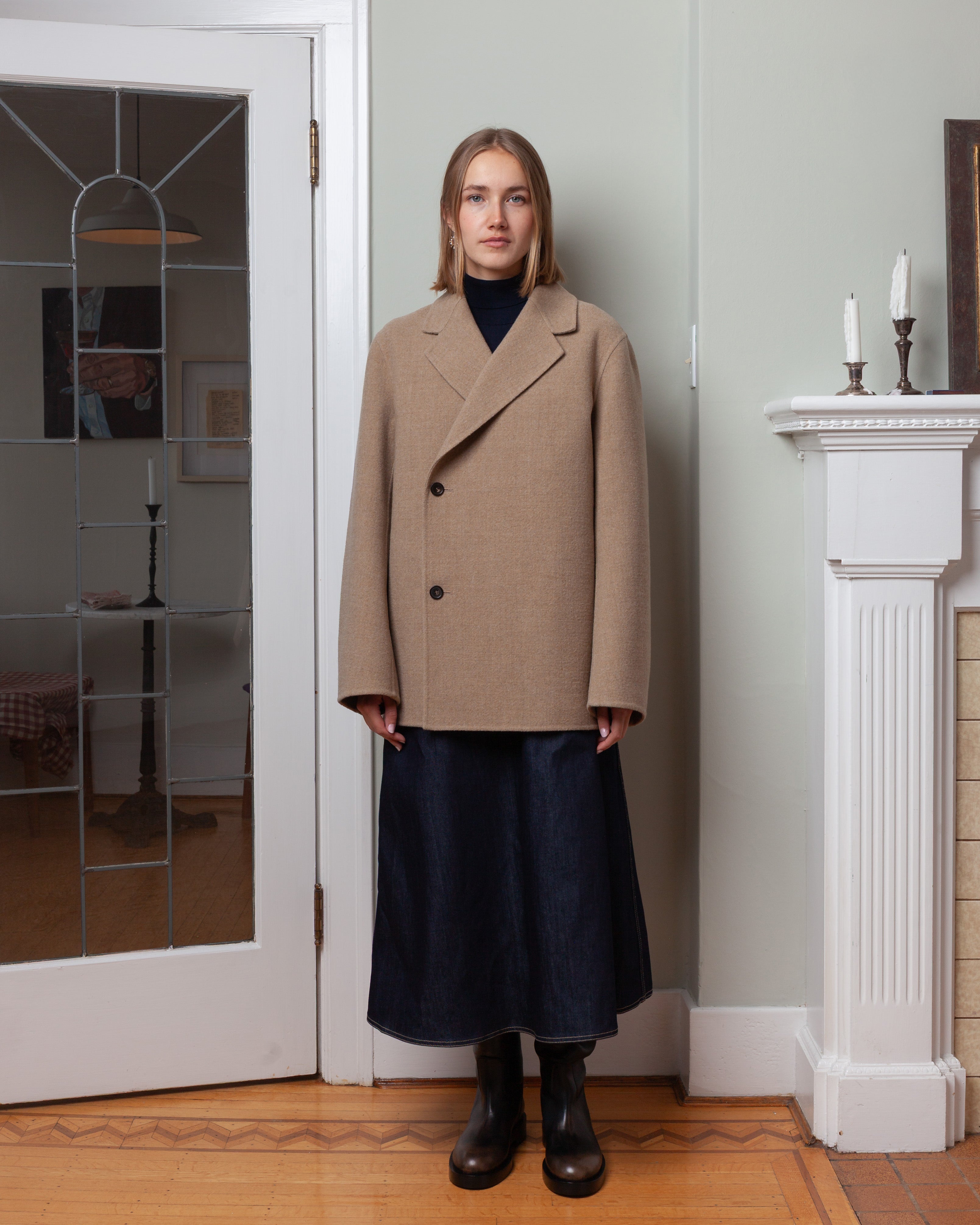 Correggio Asymmetrical Jacket - Cardboard