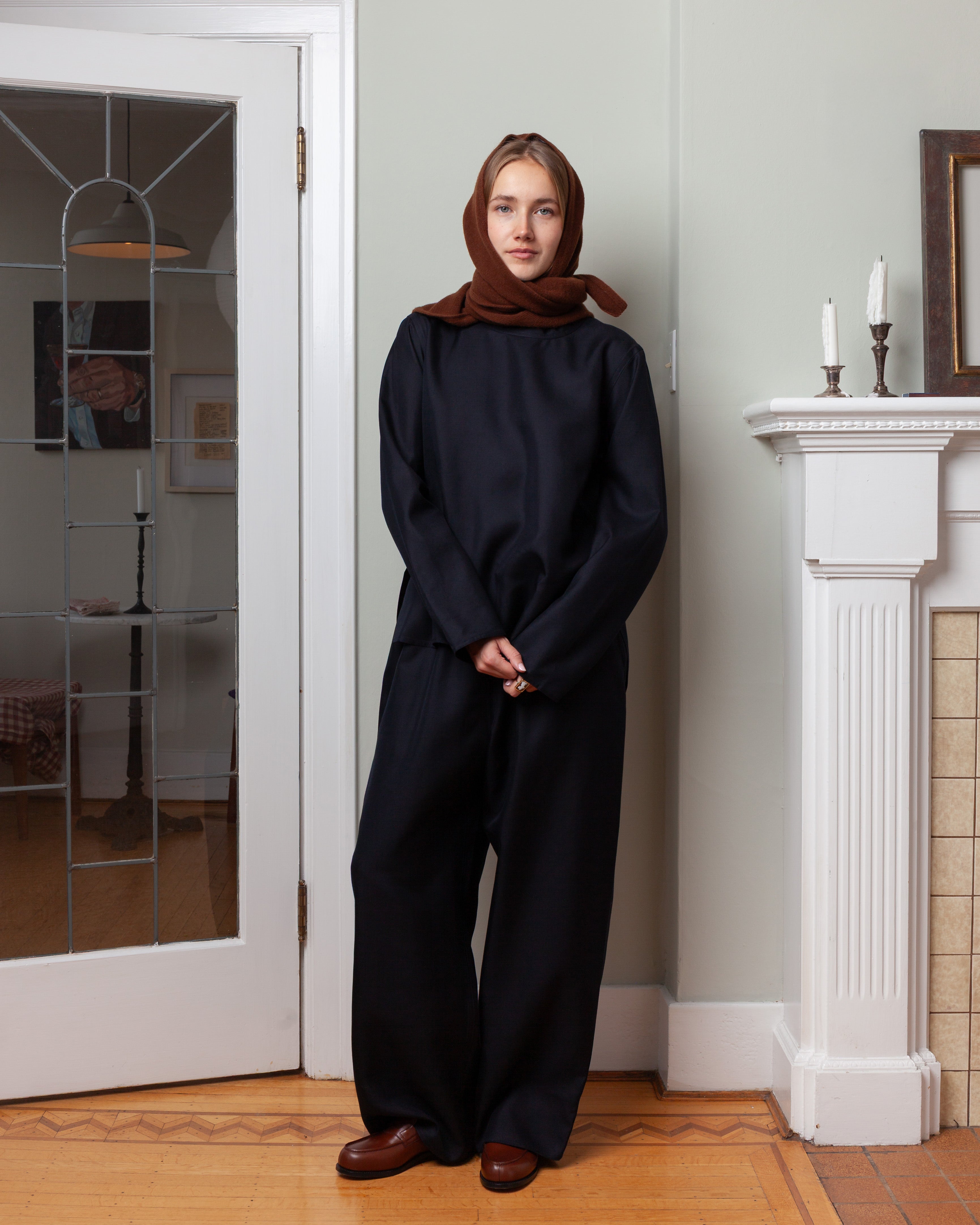 Marc Triangular Scarf - Chestnut