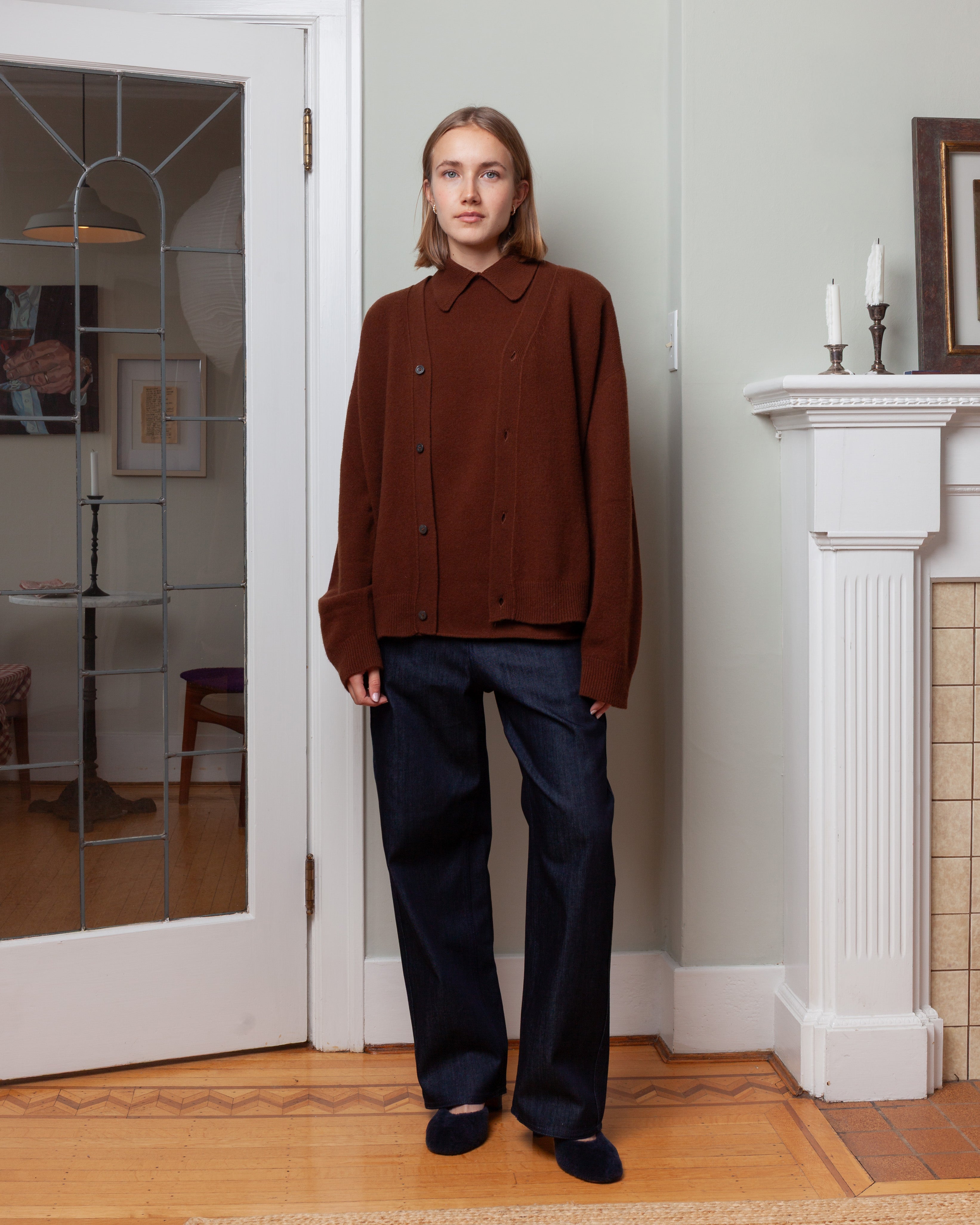 May Sleeveless Waisted Pull - Chestnut