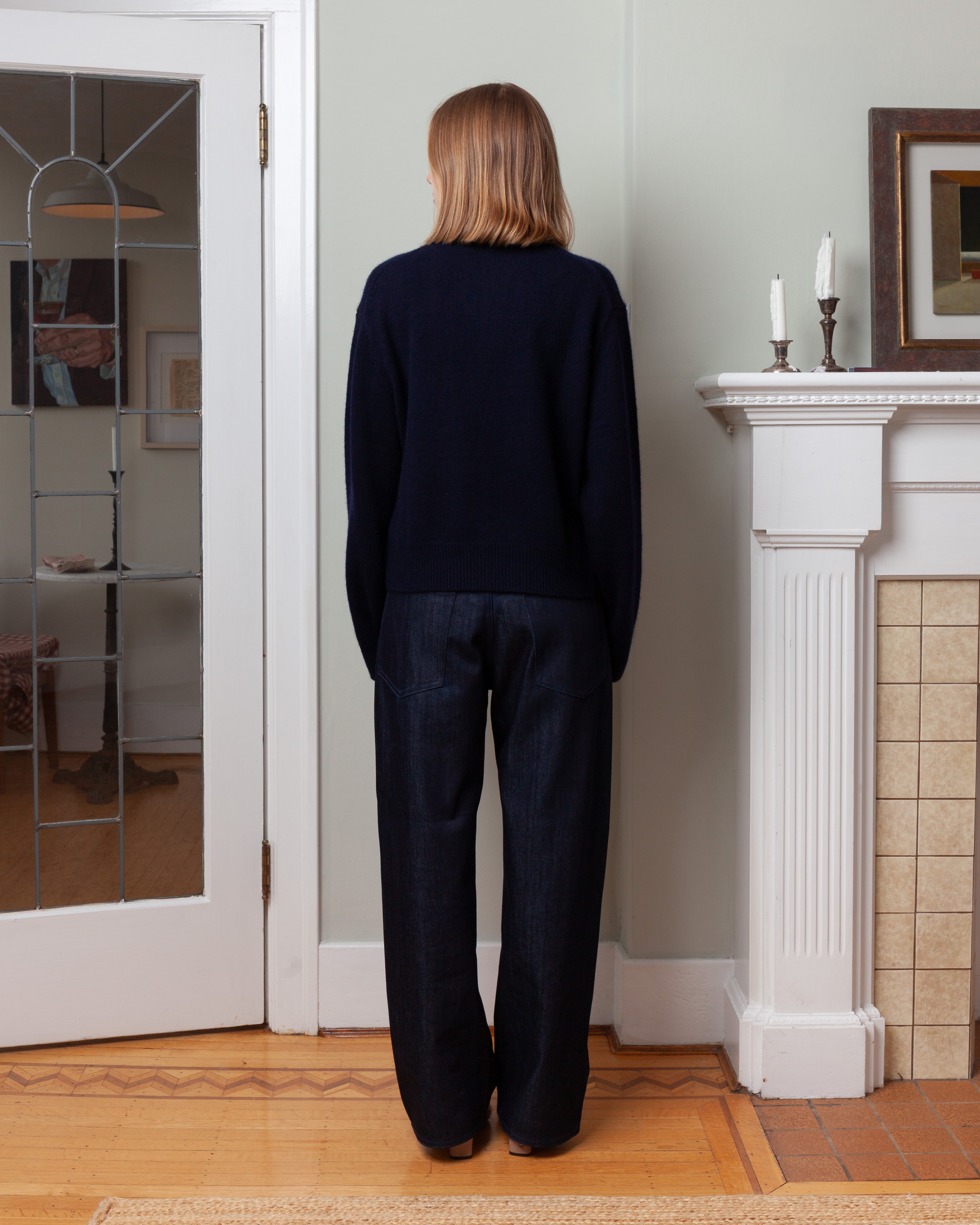 Maddox High Neck Pullover - Midnight