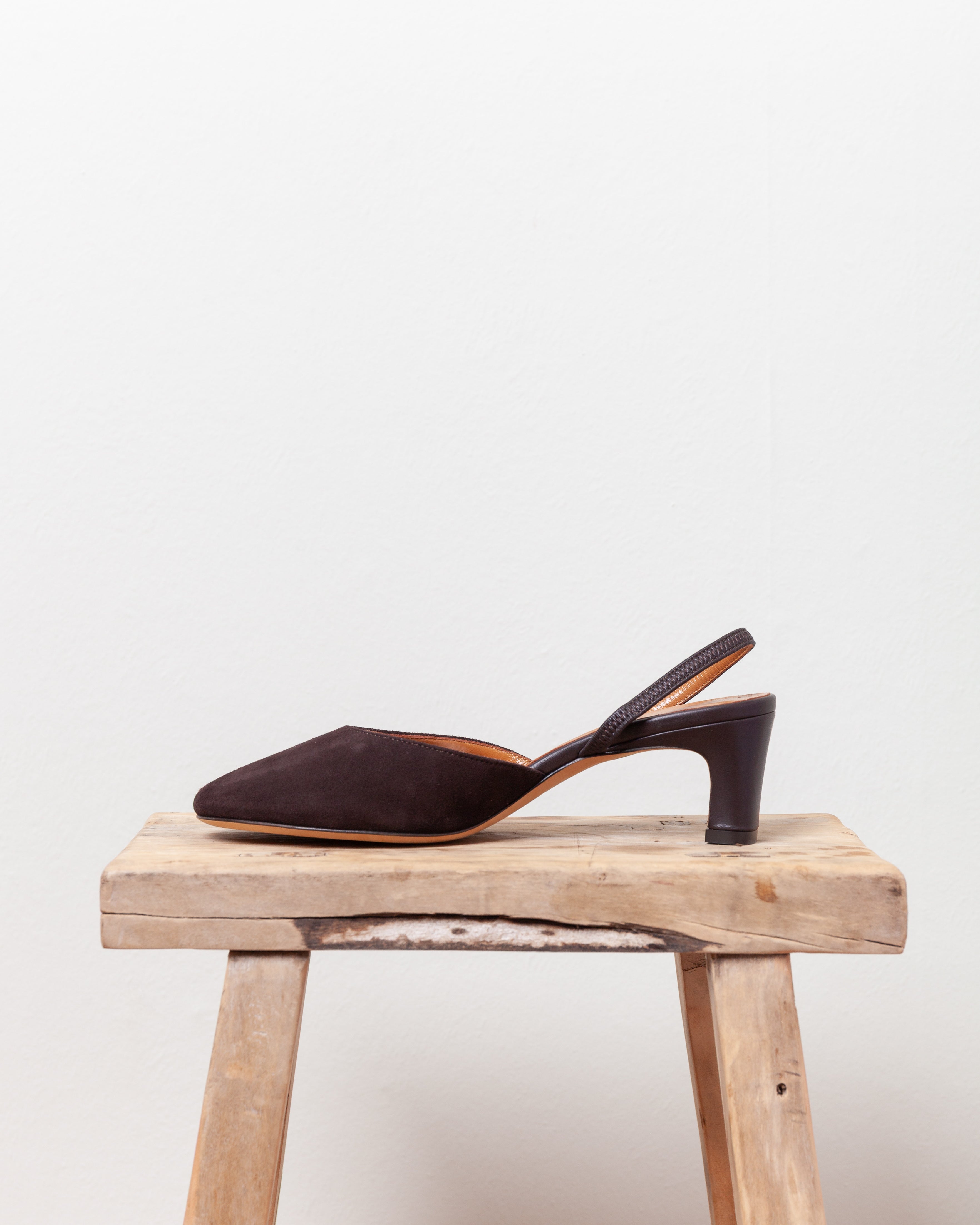 Betty Nappa Slingback - Brown