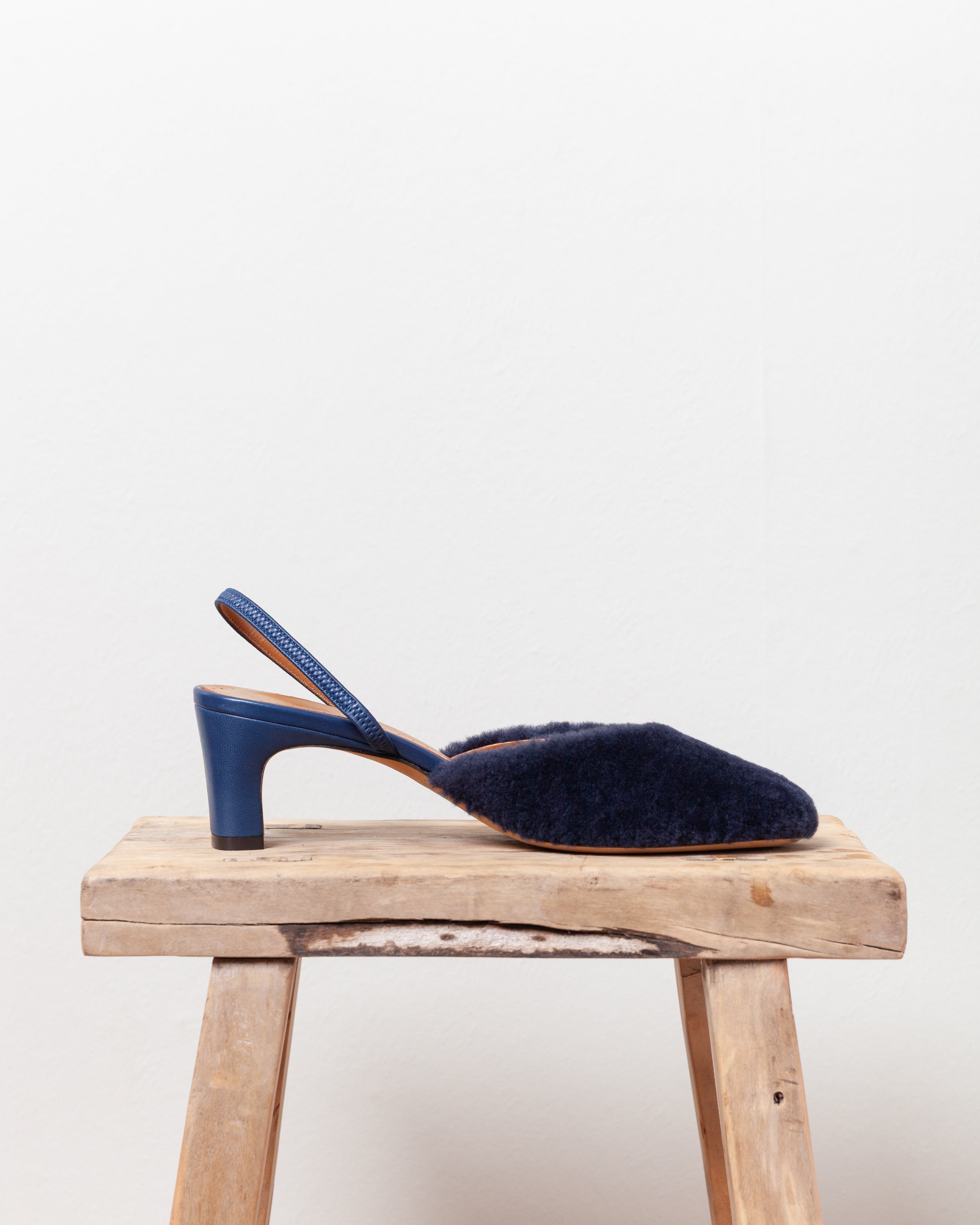 Betty Monotone Slingback  - Denim