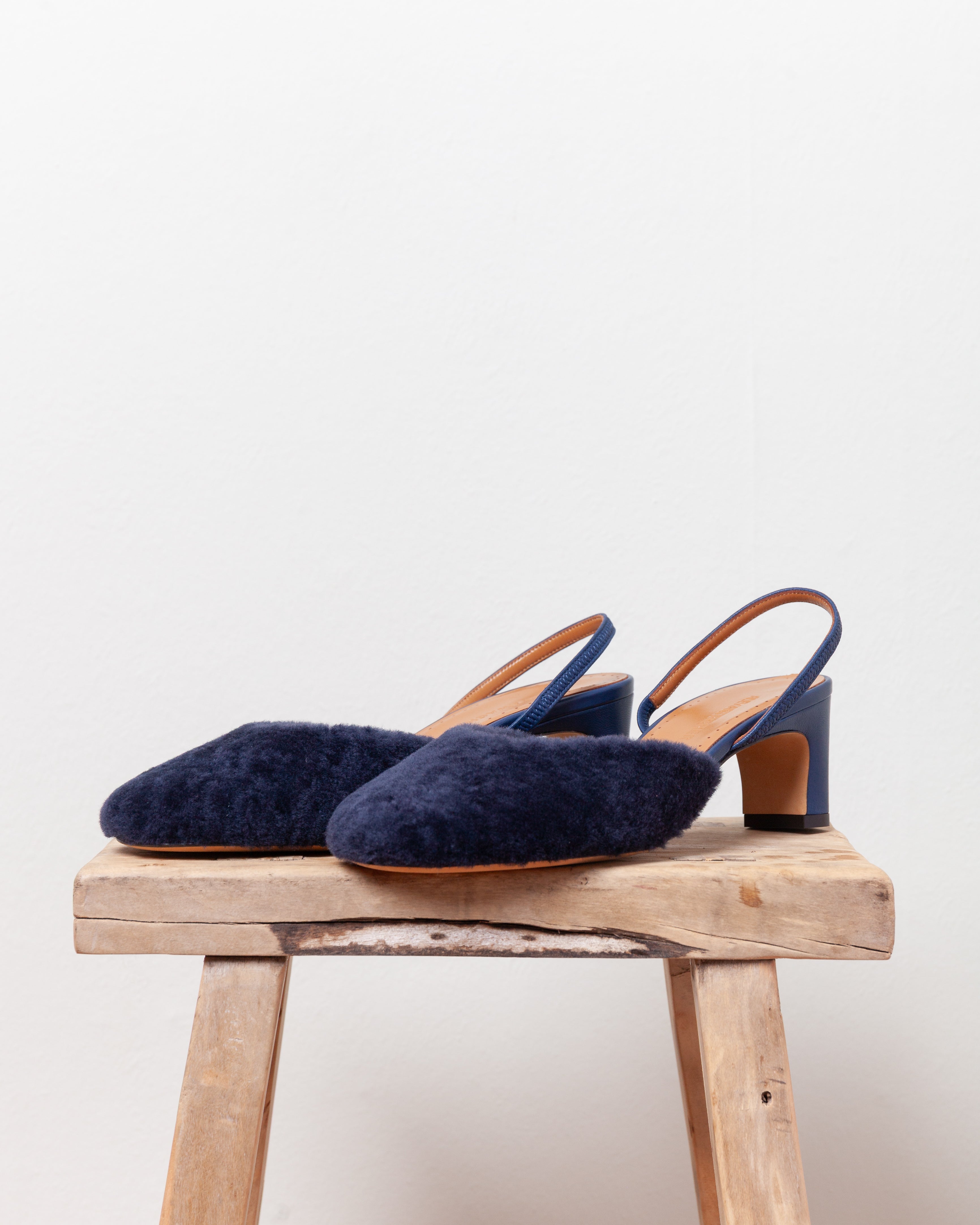 Betty Monotone Slingback  - Denim