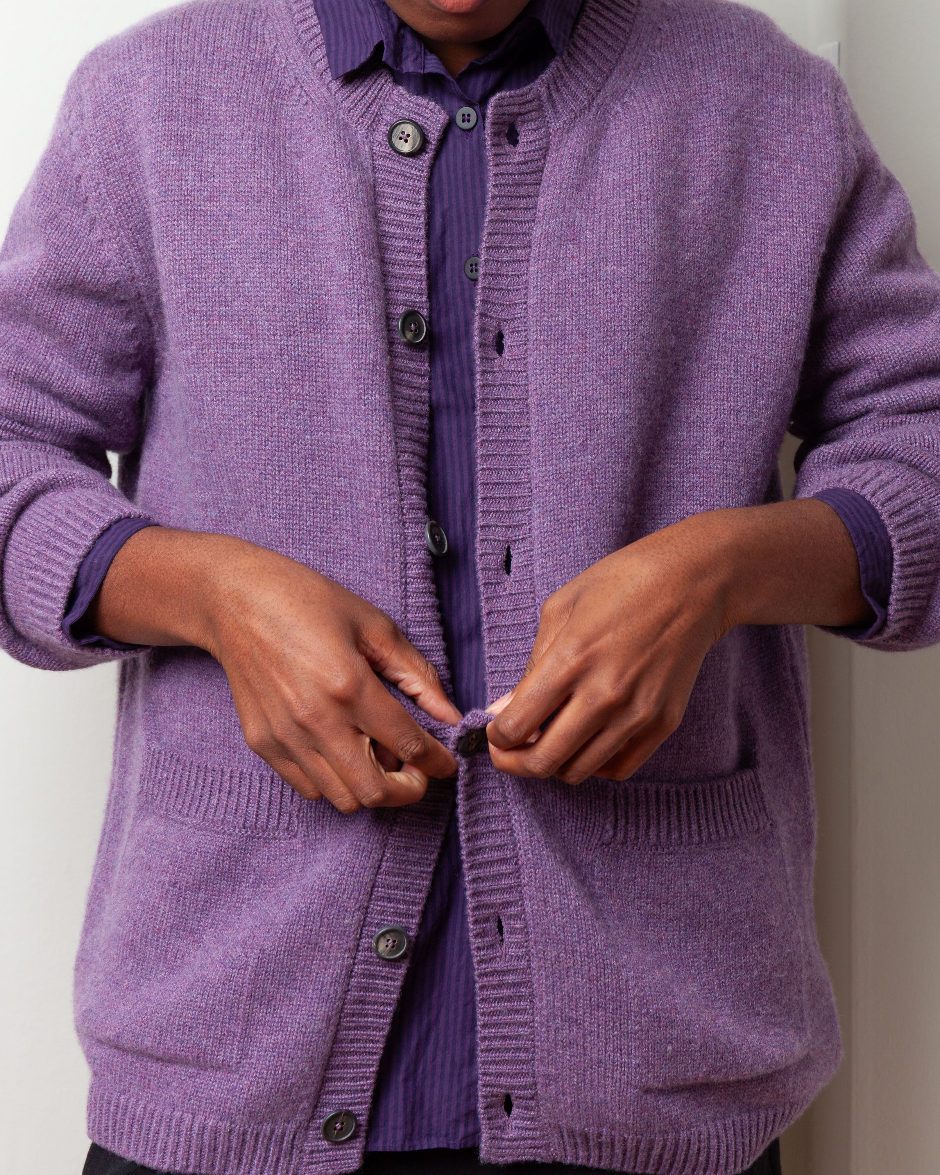 Cashmere Cardigan - Wineberry
