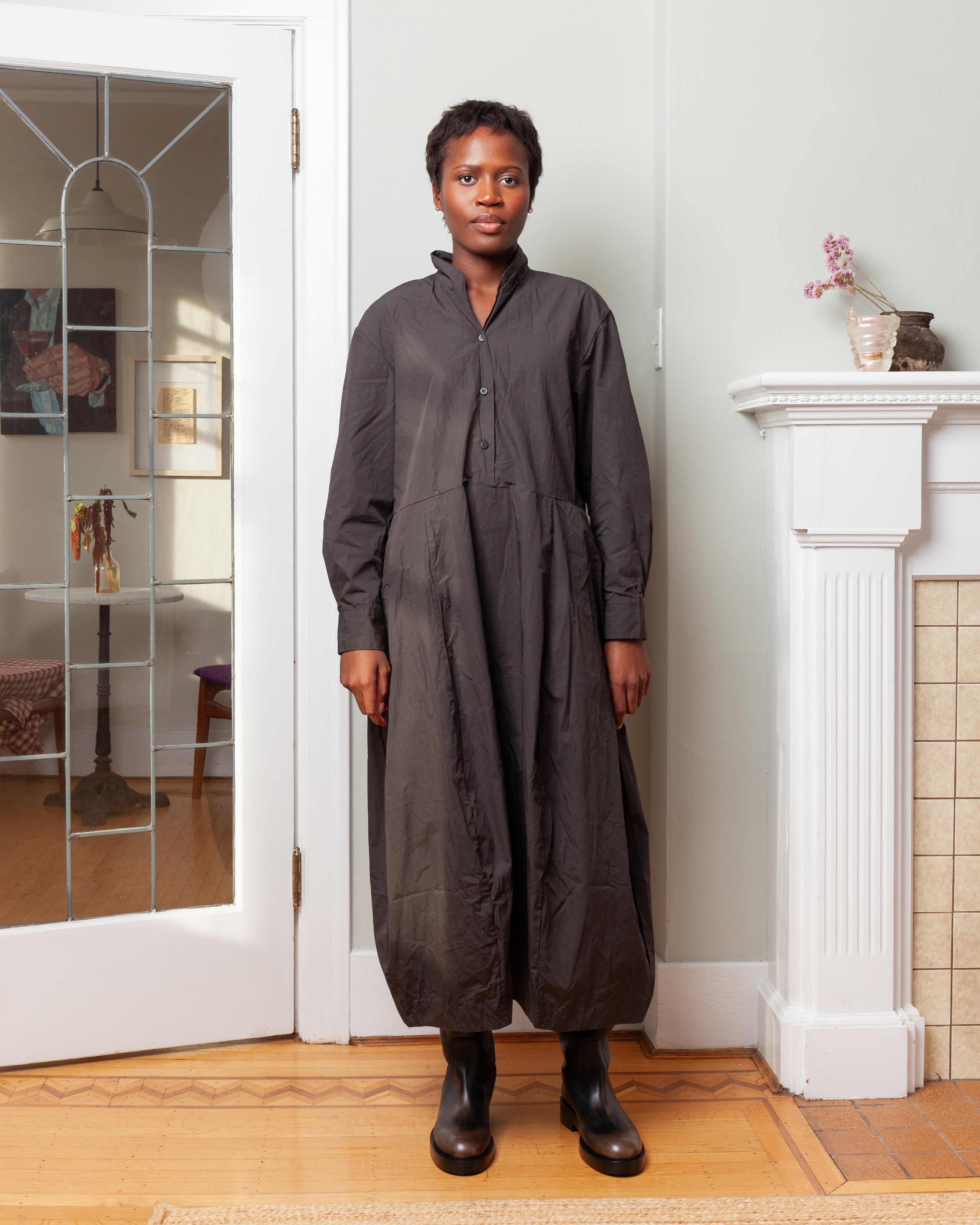 Cotton Letty Dress - Moss