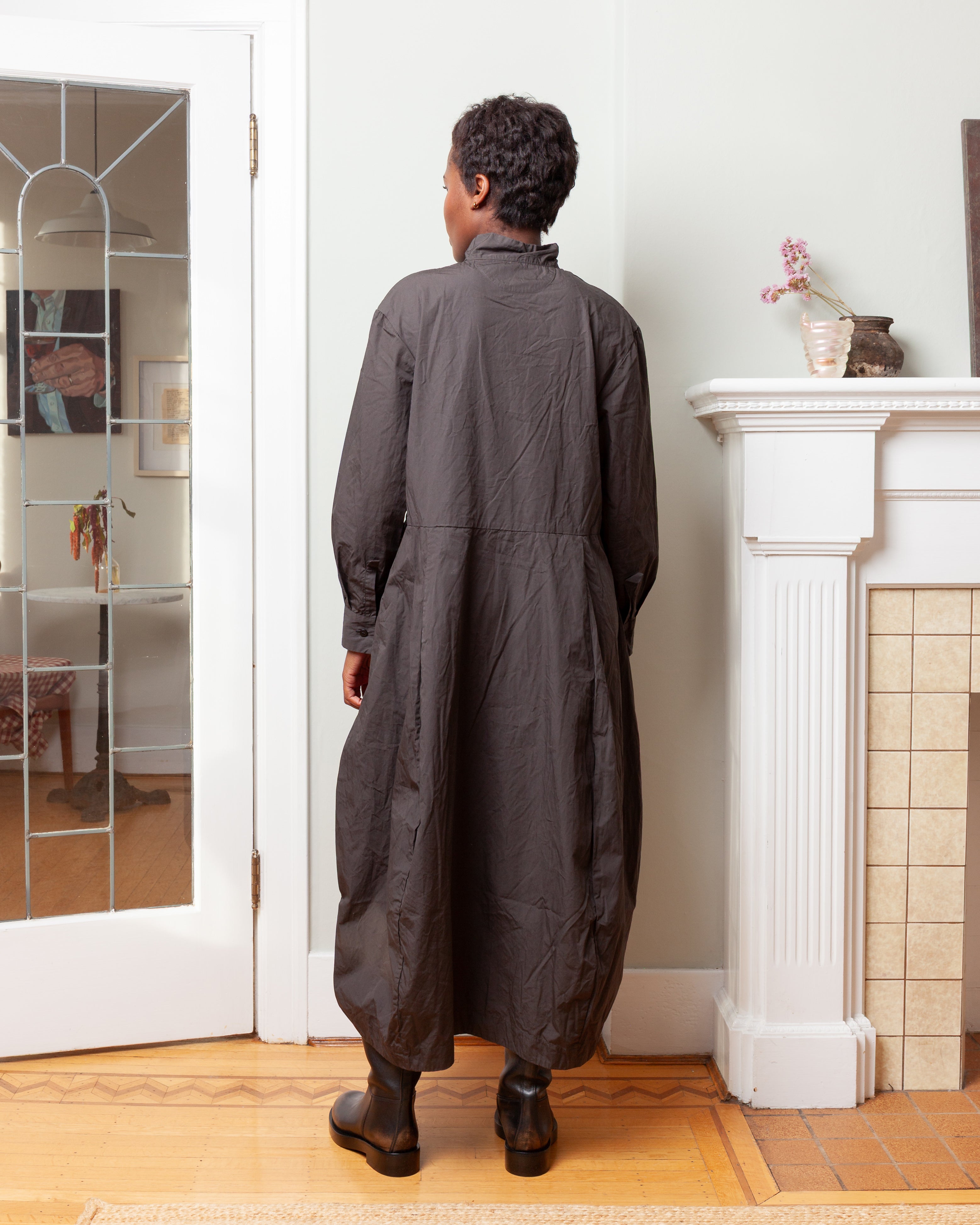 Cotton Letty Dress - Moss