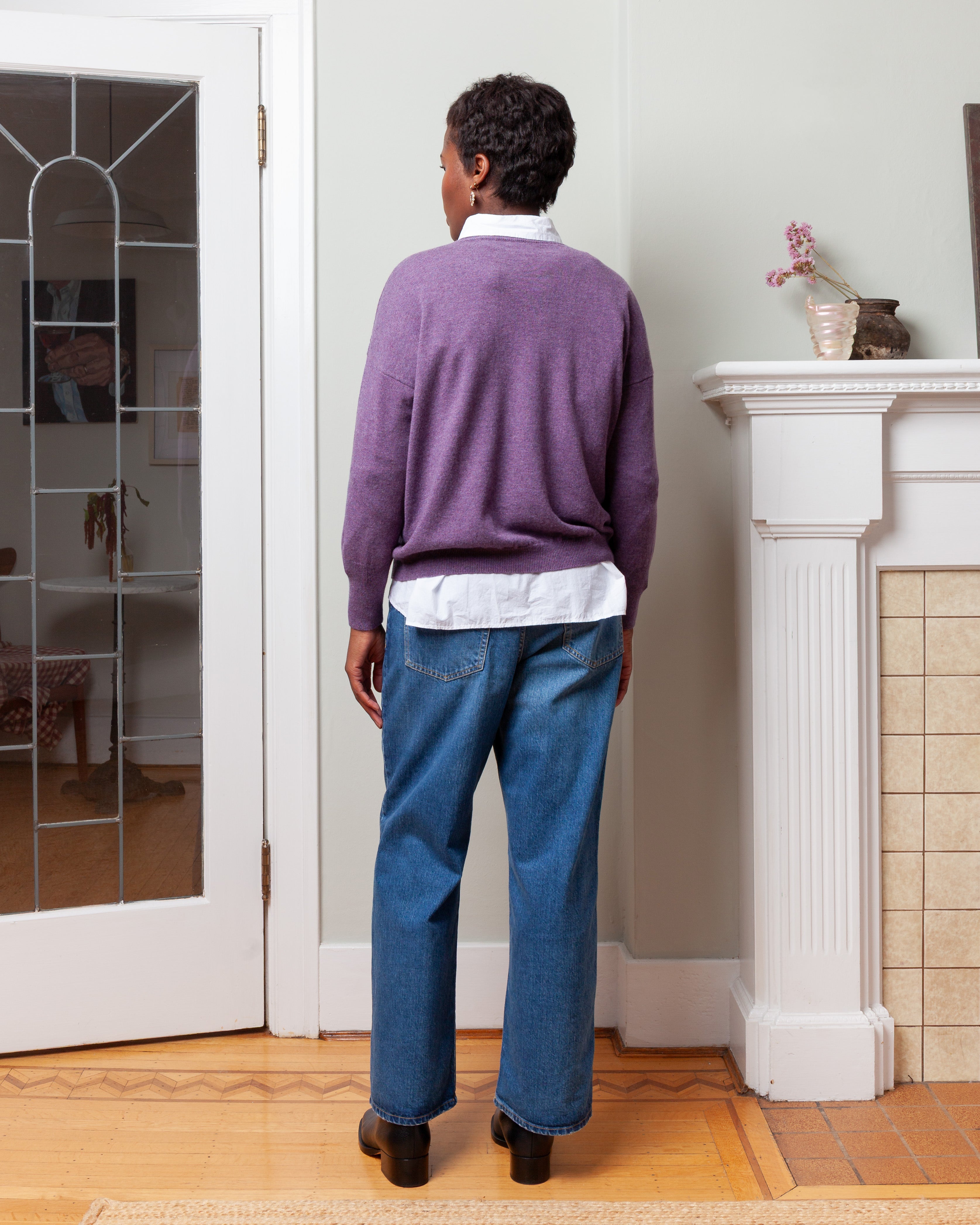 Light Cashmere Pulli - Wineberry