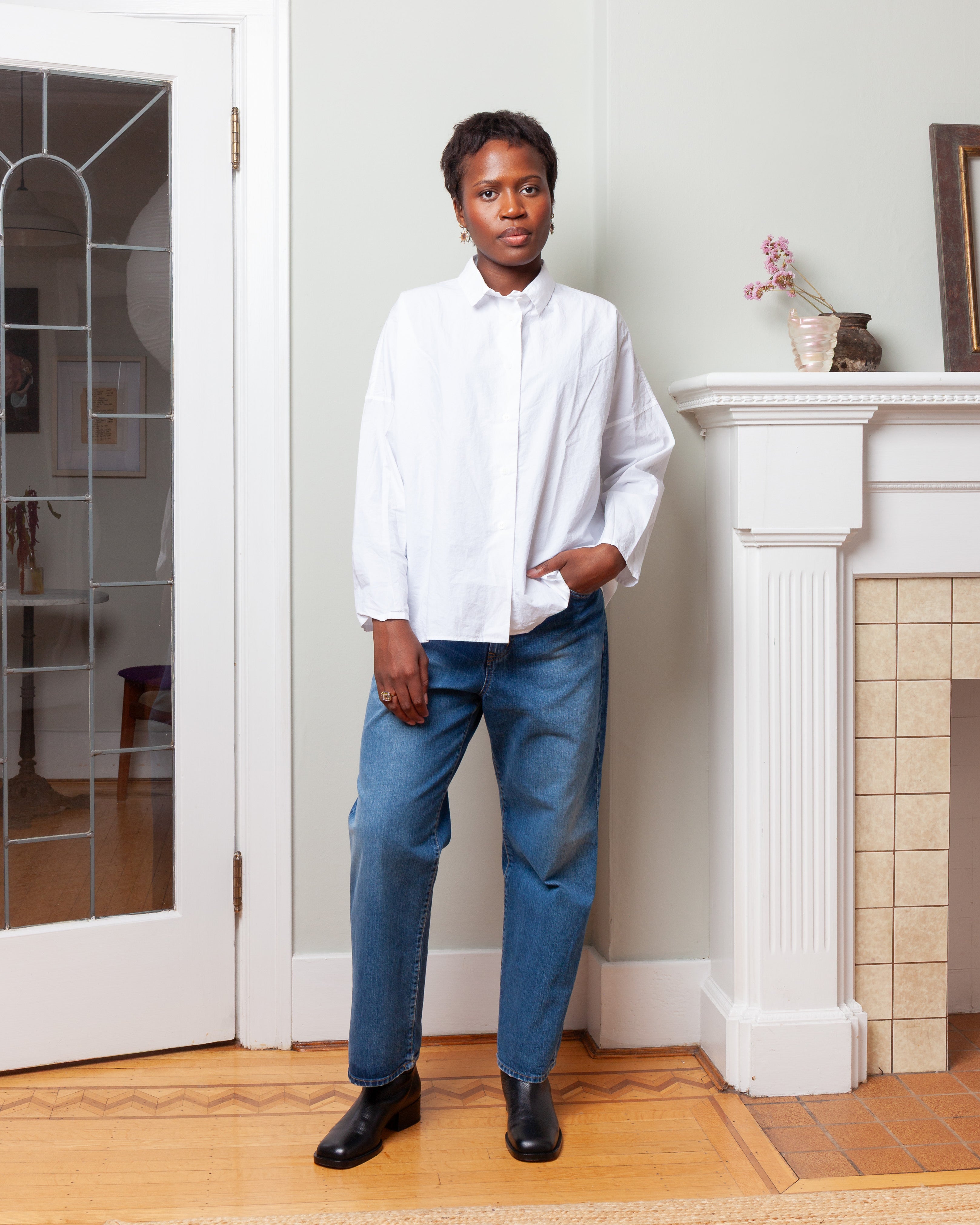 Cotton Tina Shirt - White