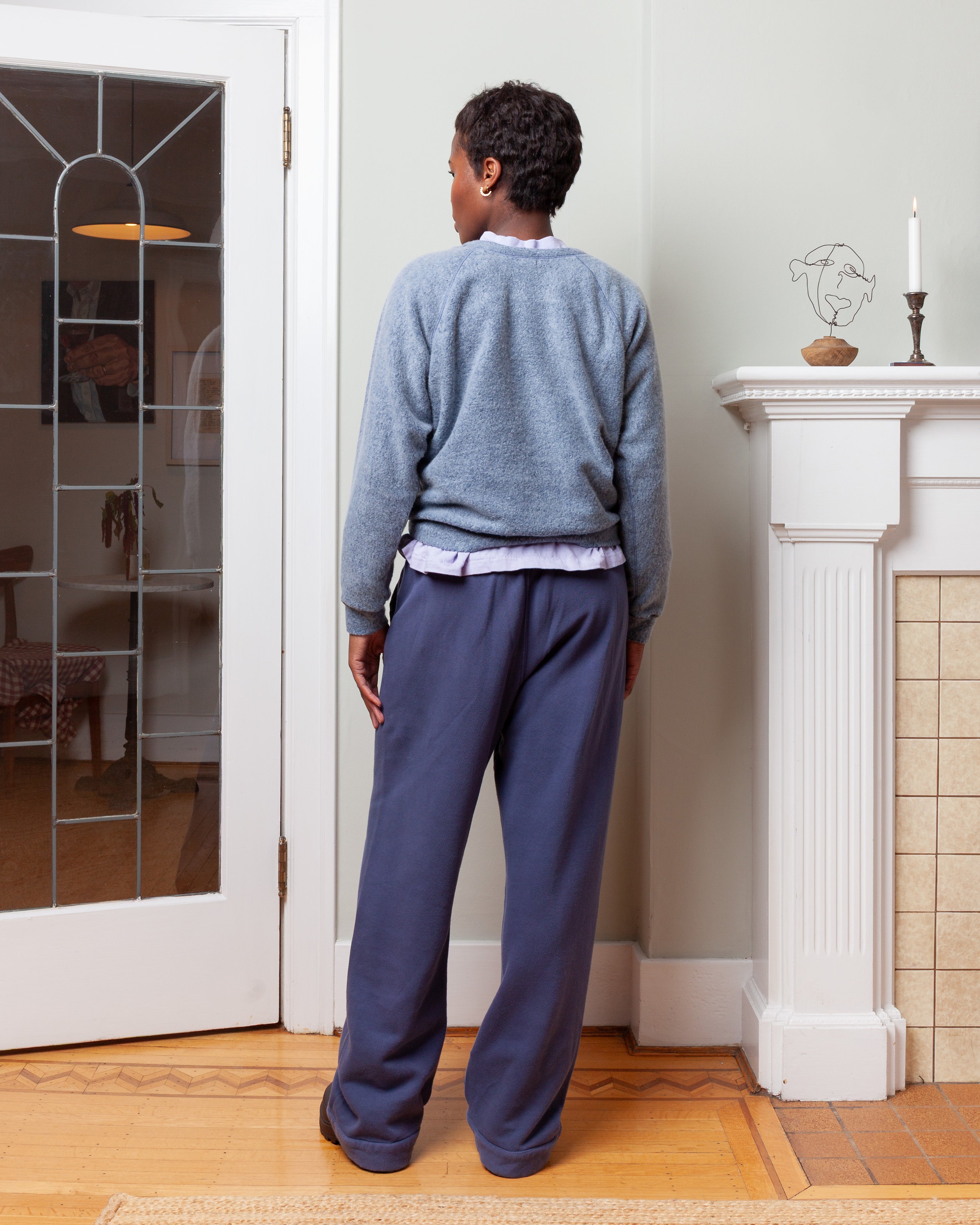 Raglan Lil Popcorn Sweater - Blue Horizon