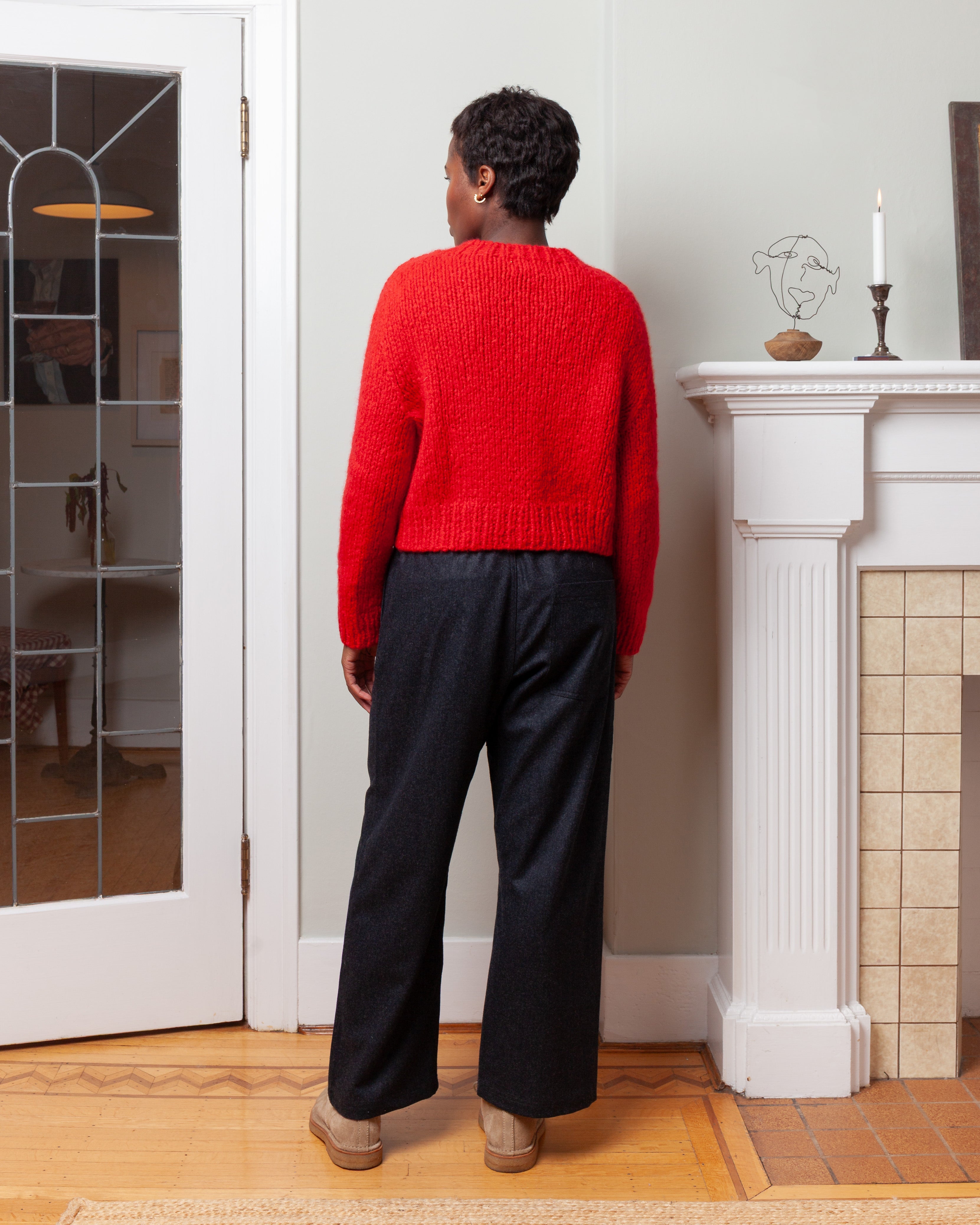 Wommelsdorff-Tara Cashmere Silk Sweater - Rouge/Tomato-Sweaters-Boboli-Vancouver-Canada