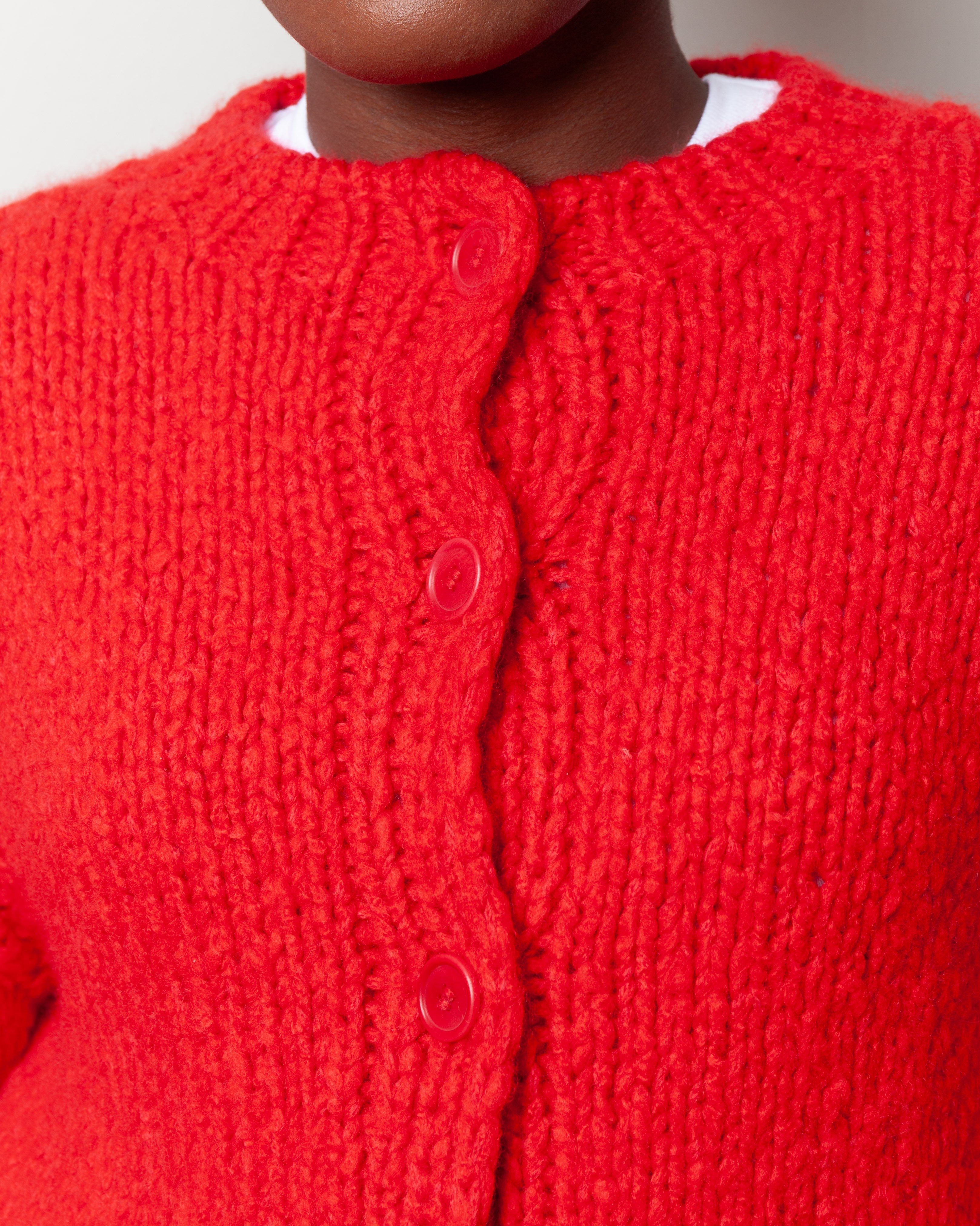 Wommelsdorff-Tara Cashmere Silk Sweater - Rouge/Tomato-Sweaters-Boboli-Vancouver-Canada