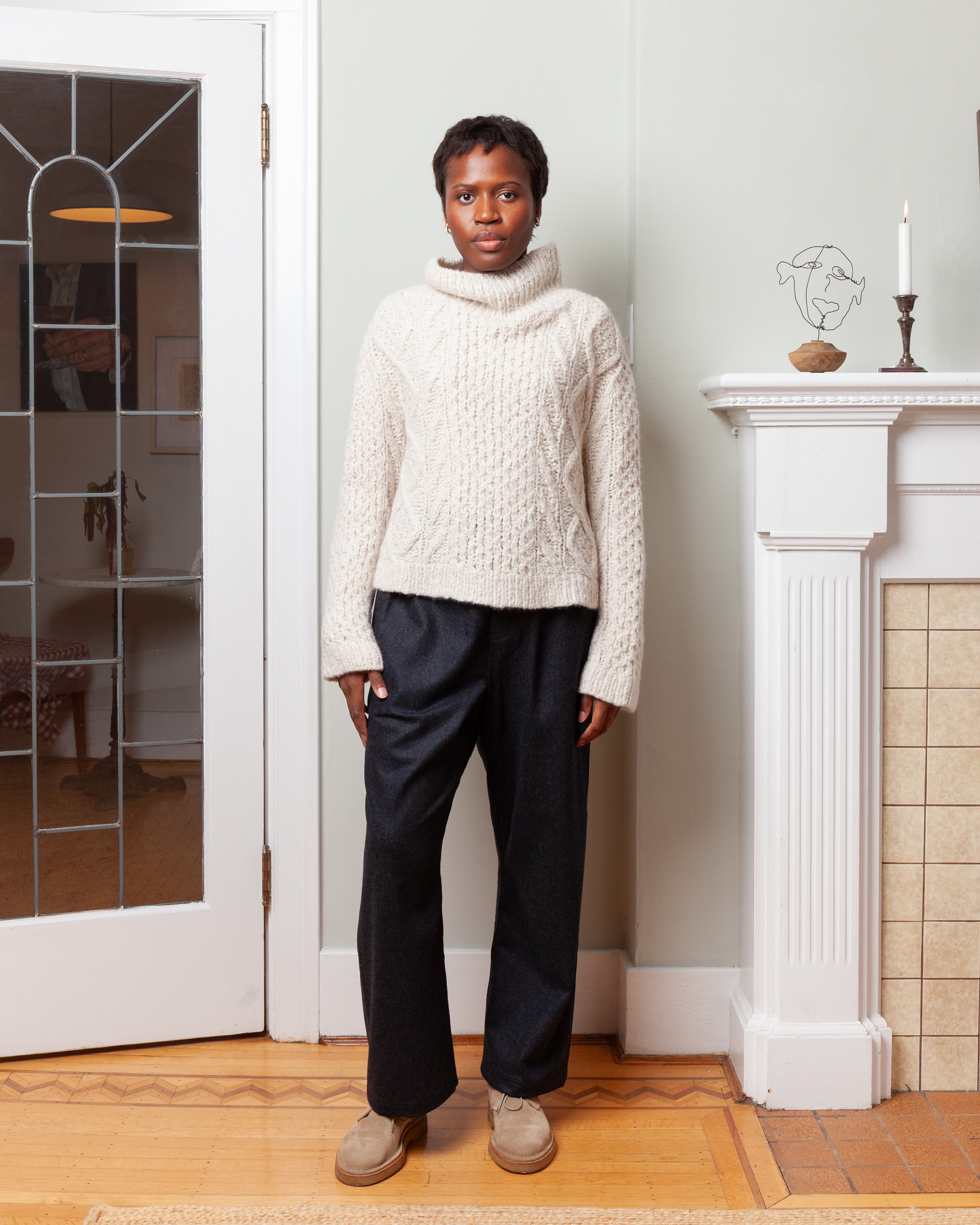 Wommelsdorff-Louise Cashmere Silk Sweater - Ivory-Sweaters-Boboli-Vancouver-Canada