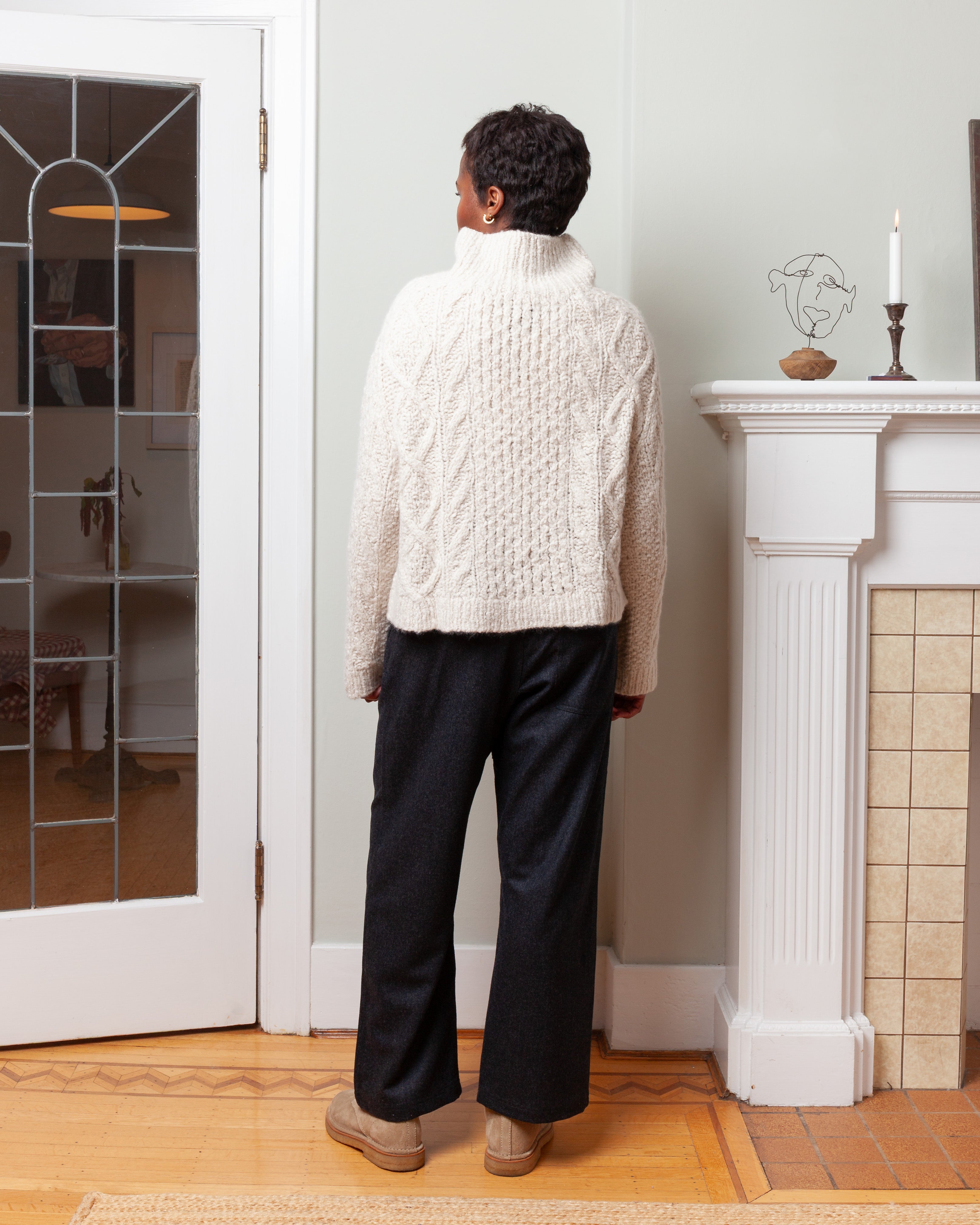 Wommelsdorff-Louise Cashmere Silk Sweater - Ivory-Sweaters-Boboli-Vancouver-Canada