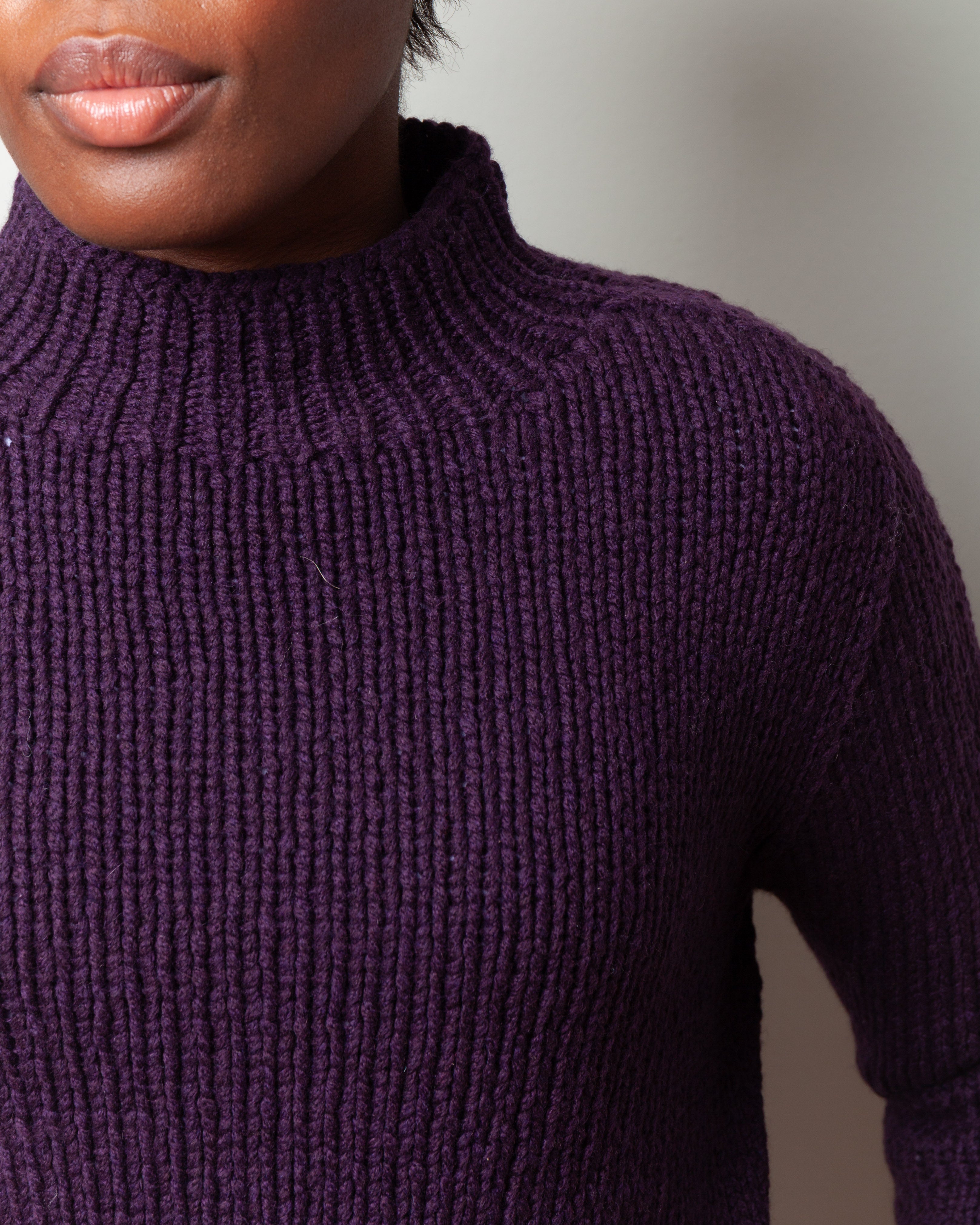 Tonka Cashmere Sweater - Aubergine