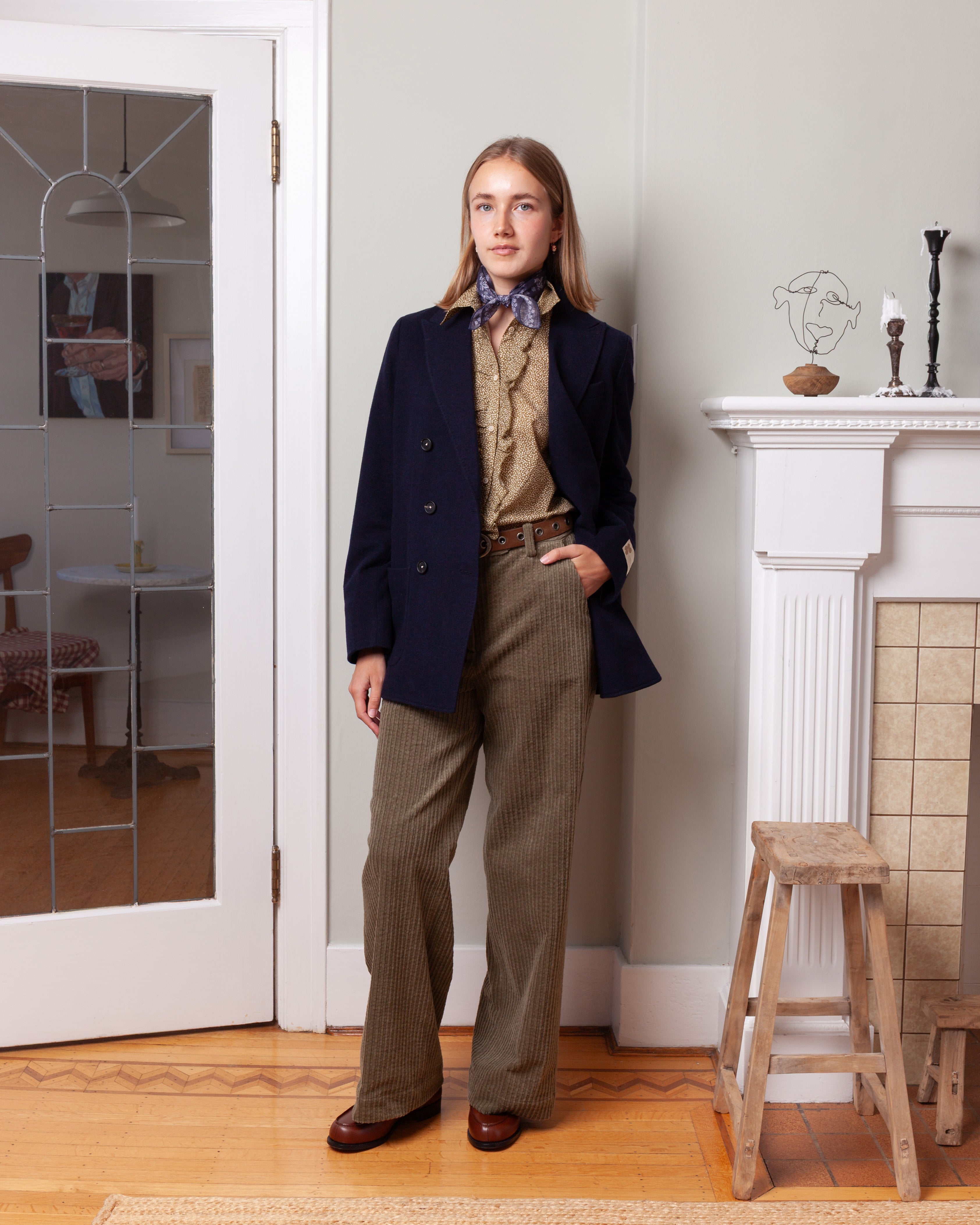 Massimo Alba-Charlotte D.B. Jacket - Dark Blue-Blazers-Boboli-Vancouver-Canada