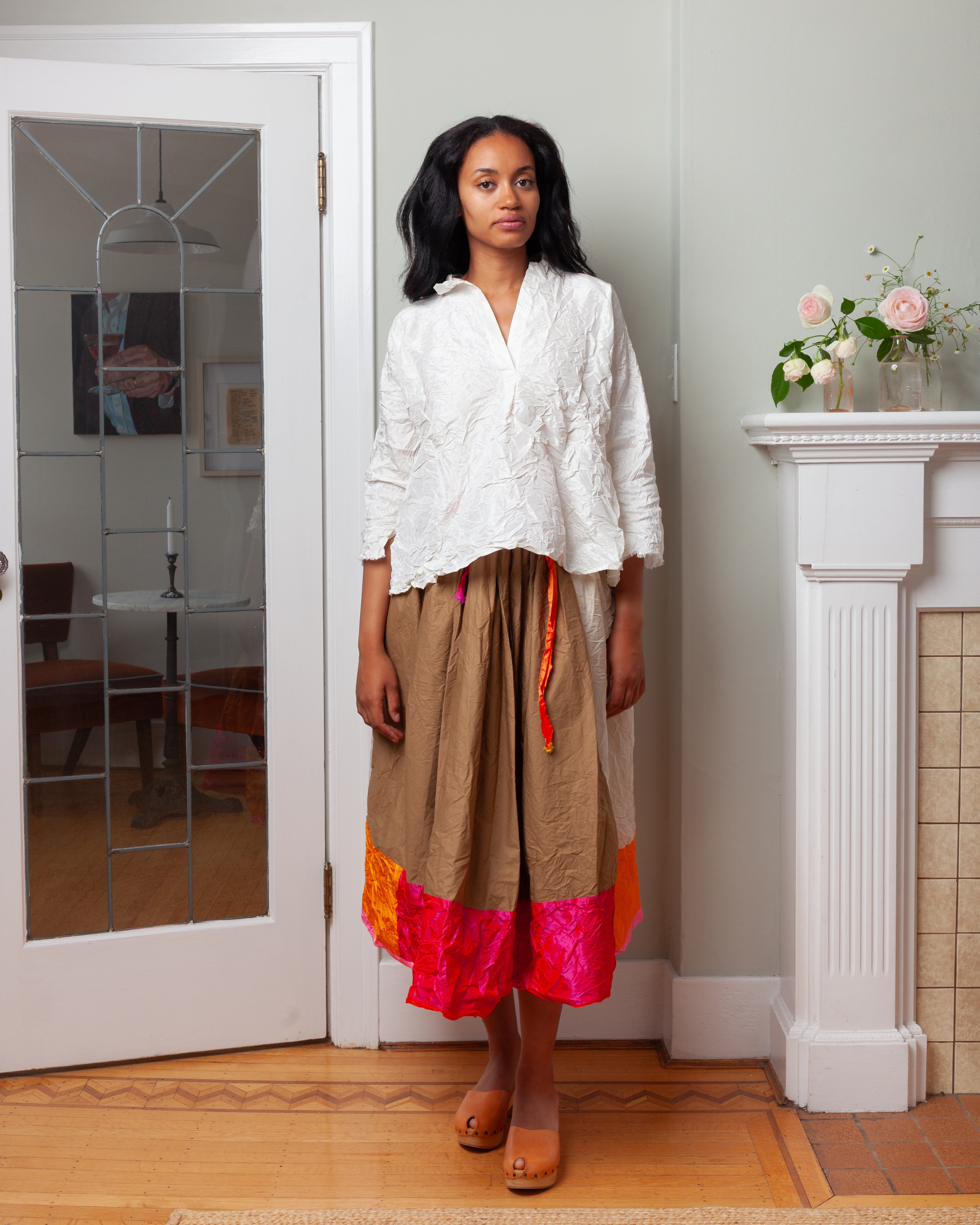 Daniela Gregis-Gonna Skirt Nastro Double Ptc 26 Lavata - Colour Mix-Skirts-Boboli-Vancouver-Canada