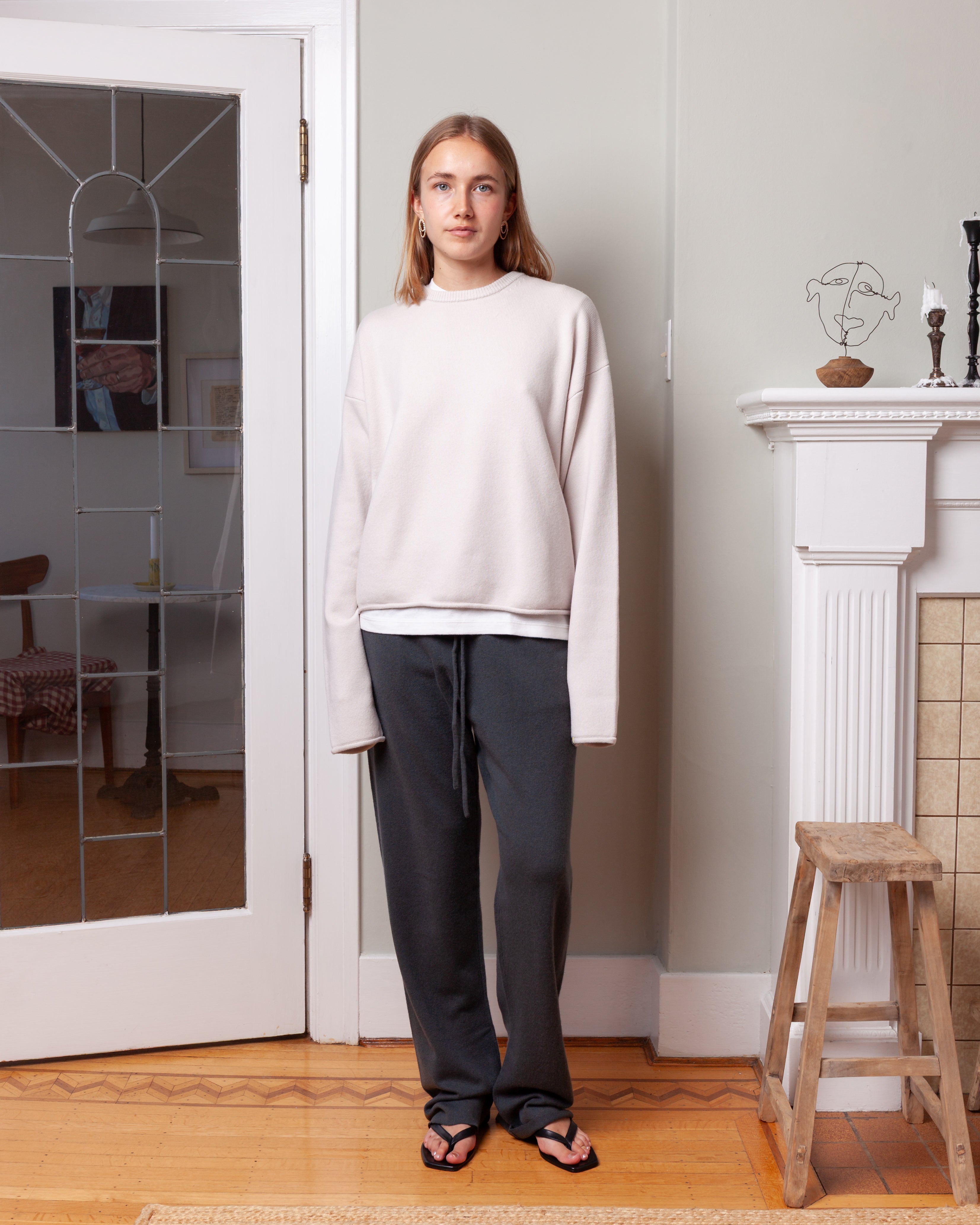 Extreme Cashmere-n°426 Comfy - Chalk-Sweaters-Boboli-Vancouver-Canada
